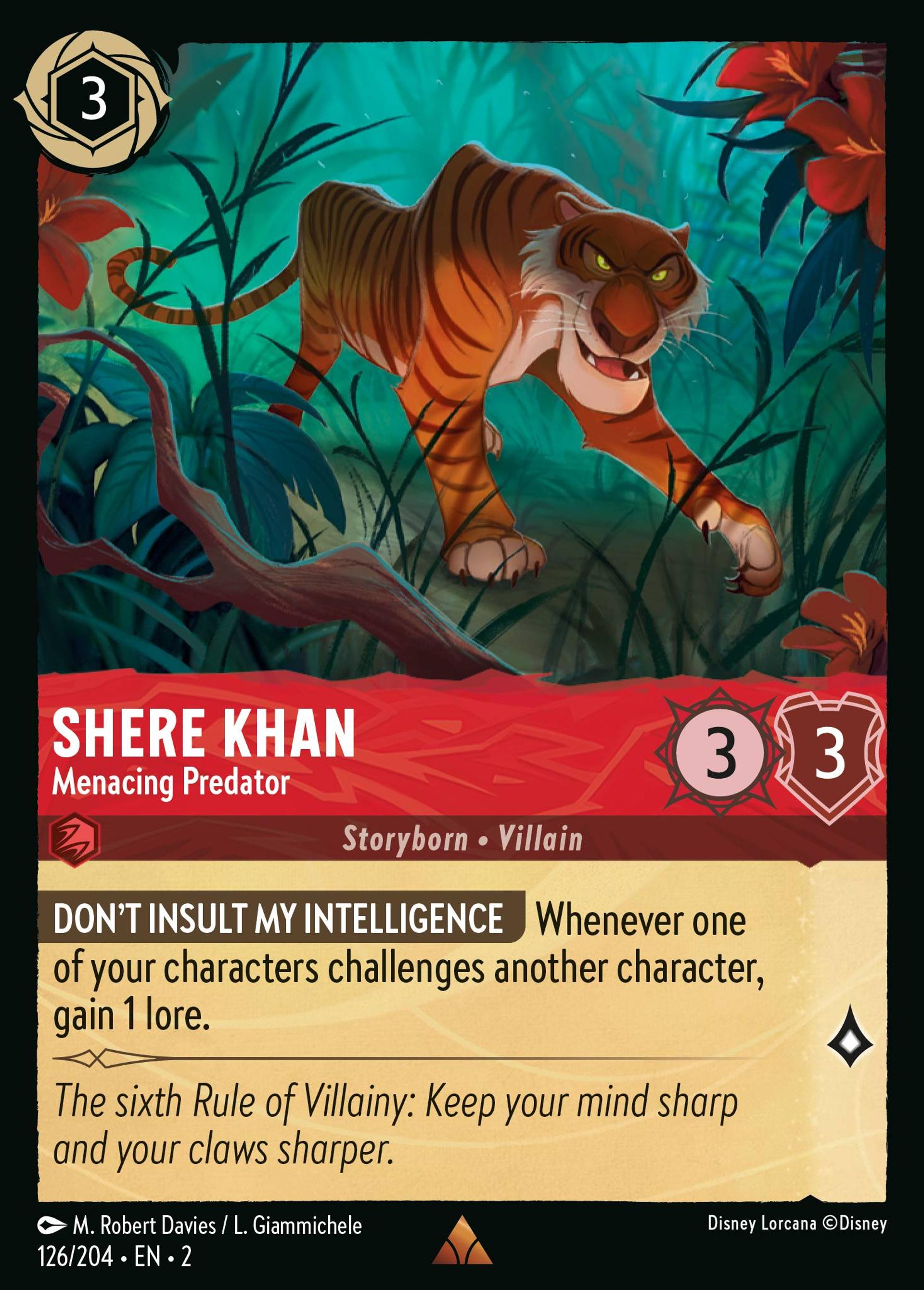 Shere Khan - Prédateur menaçant — Rise of the Floodborn — Lorcana