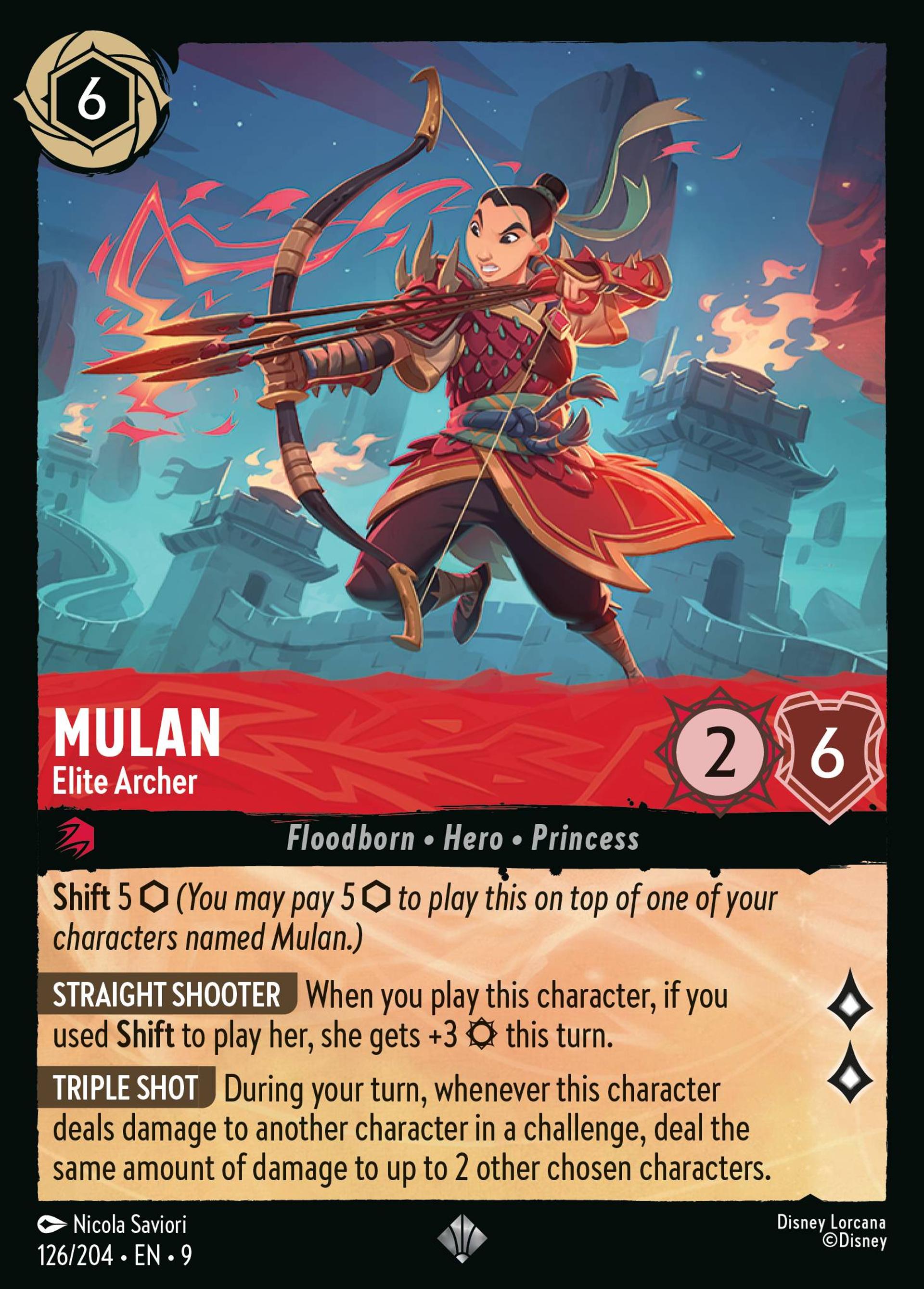 Mulan - Archère d'élite — Fabled — Lorcana