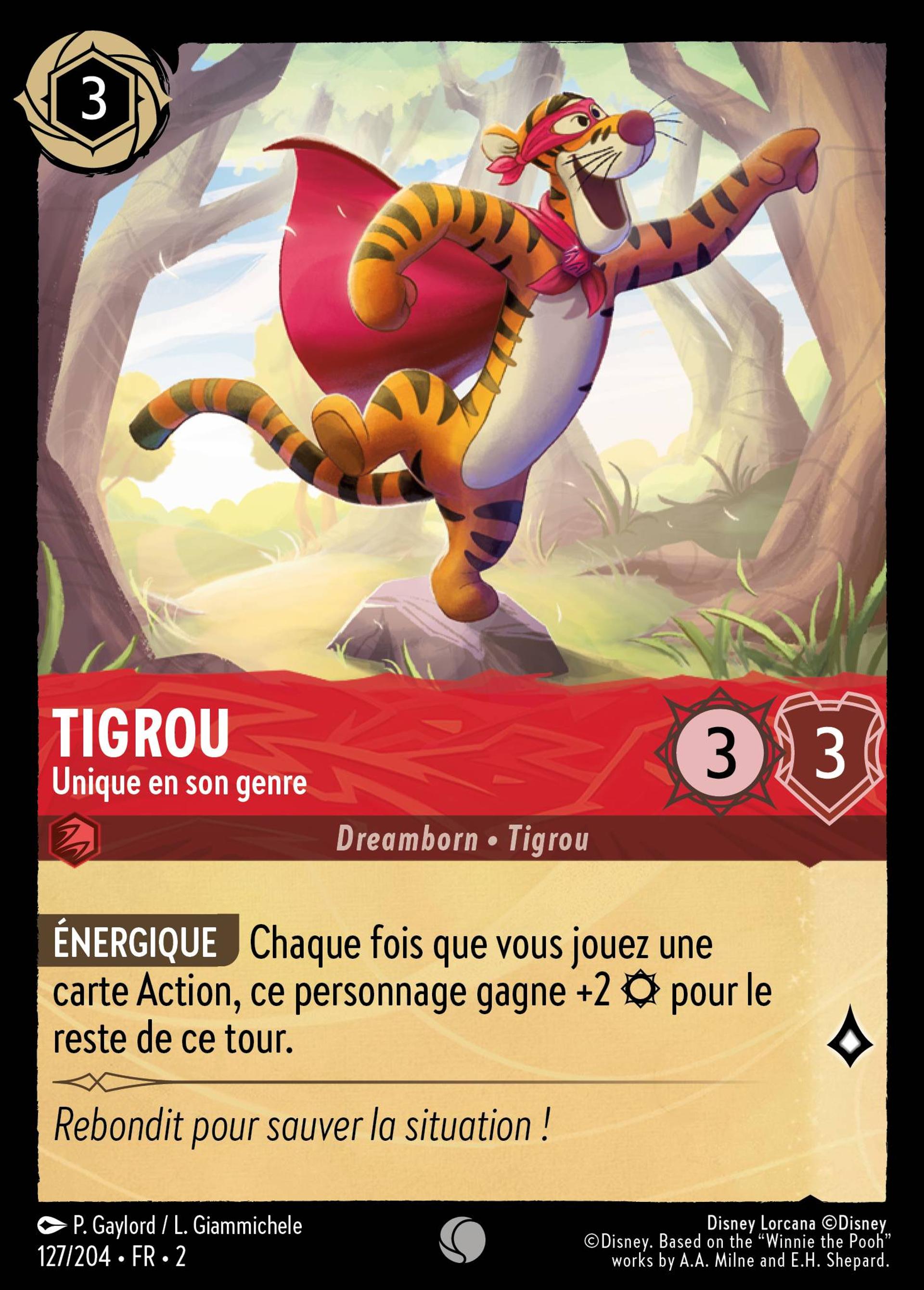 Tigrou - Unique en son genre — Rise of the Floodborn — Lorcana