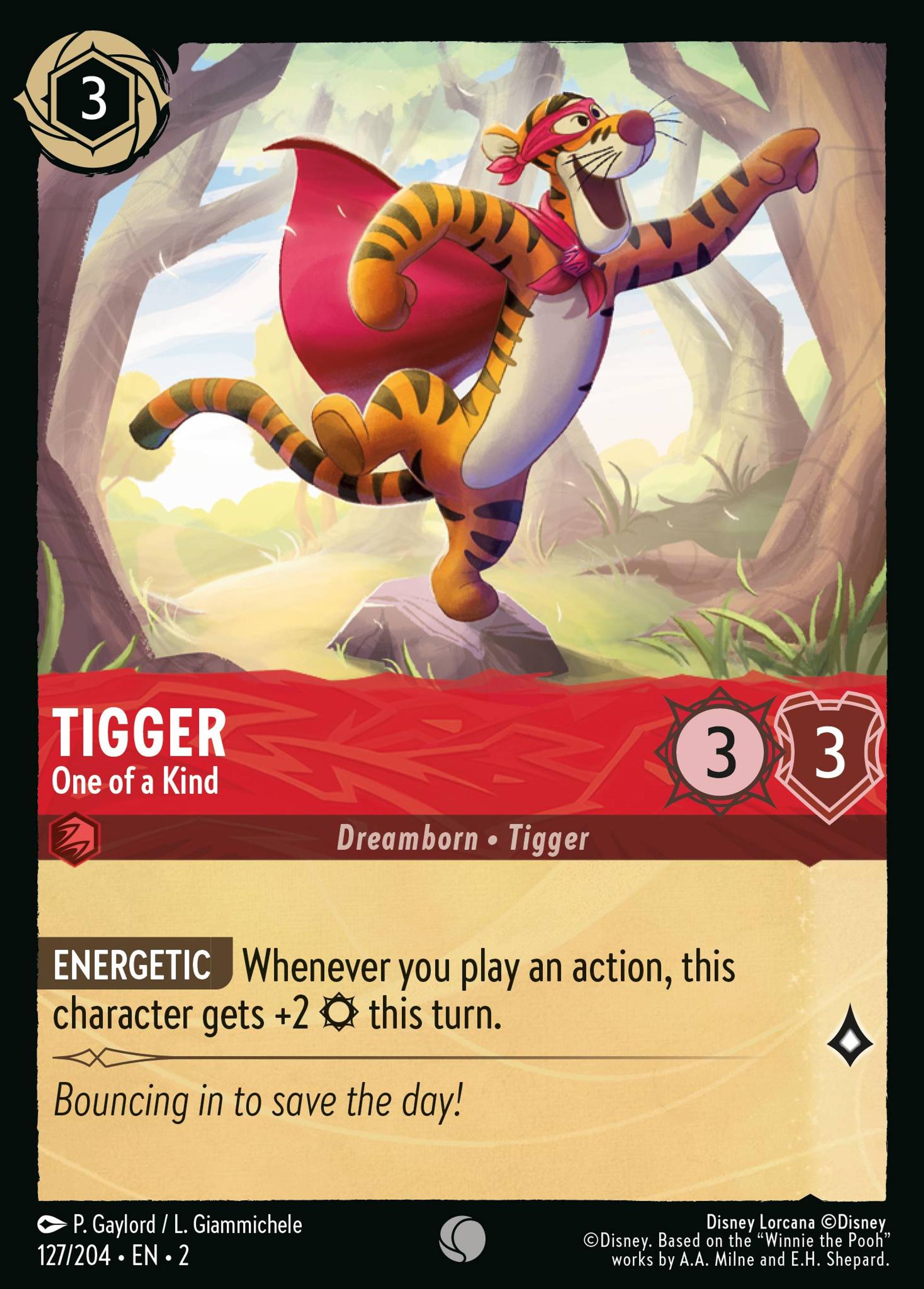 Tigrou - Unique en son genre — Rise of the Floodborn — Lorcana