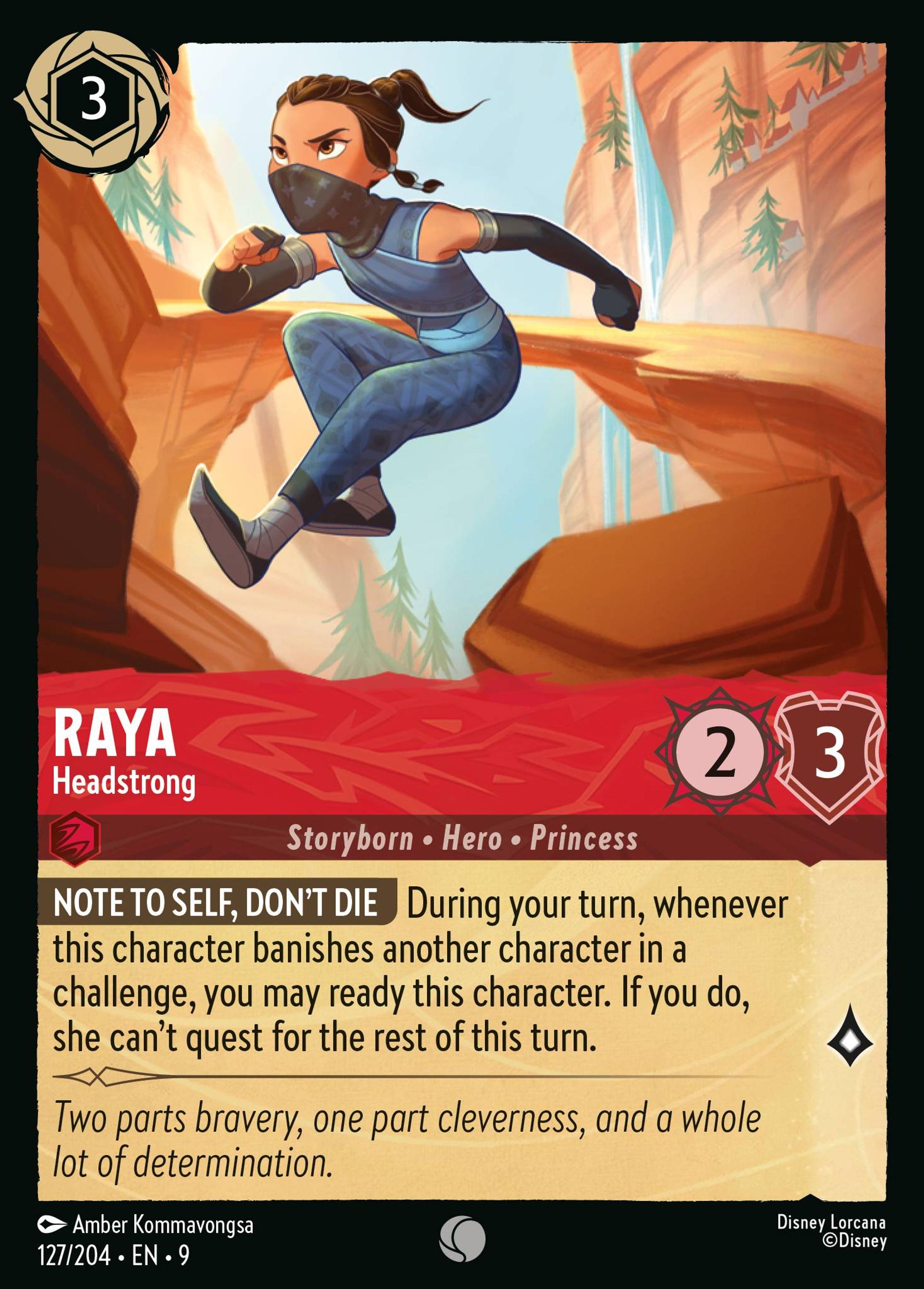 Raya - Headstrong — Fabled — Lorcana