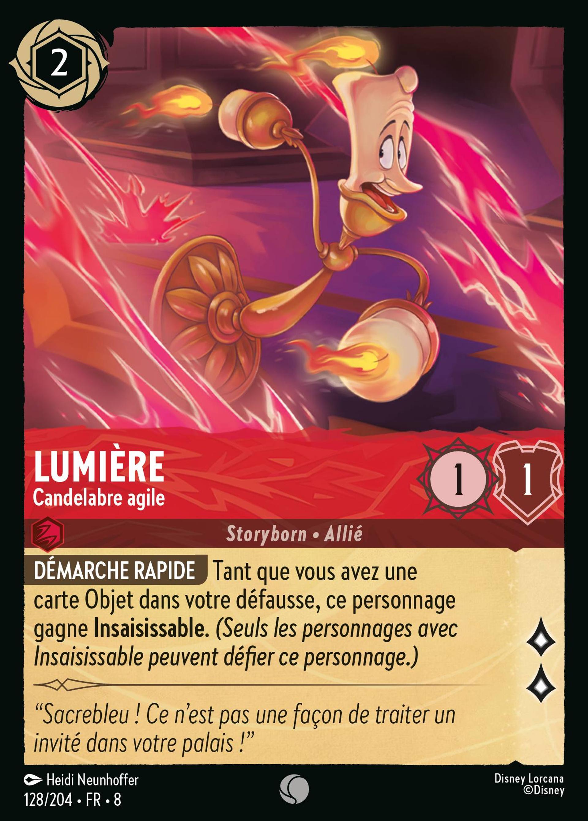 Lumière - Candelabre agile — The Reign of Jafar — Lorcana