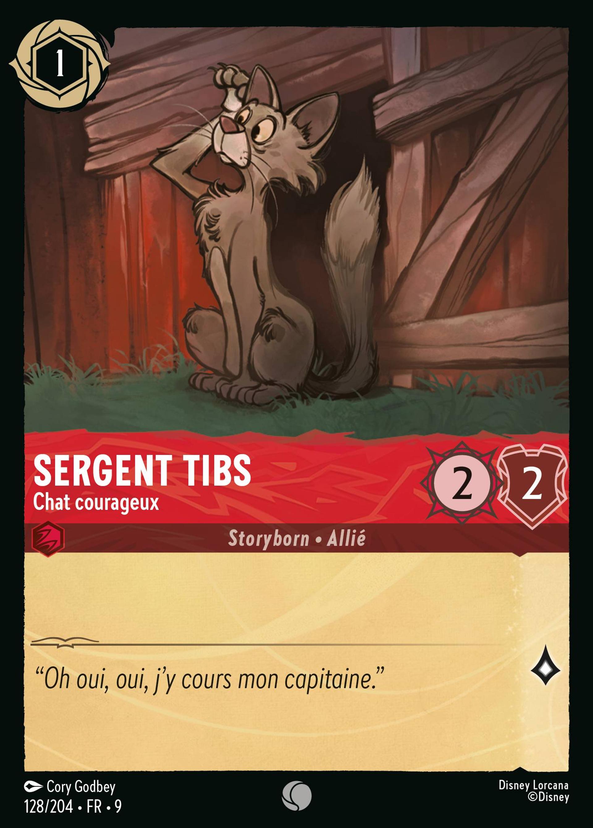 Sergent Tibs - Chat courageux — Fabled — Lorcana