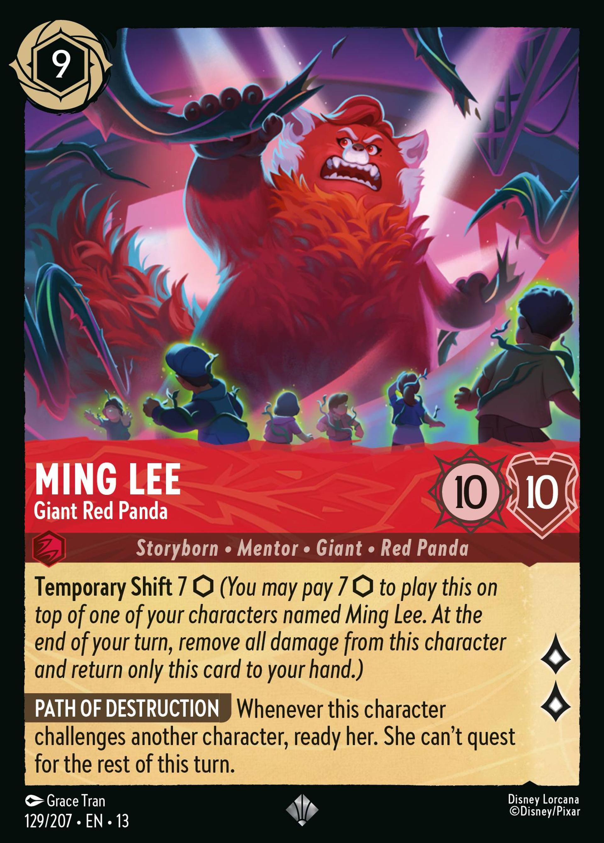 Ming Lee - Panda roux géant — Attack of the Vine! — Lorcana