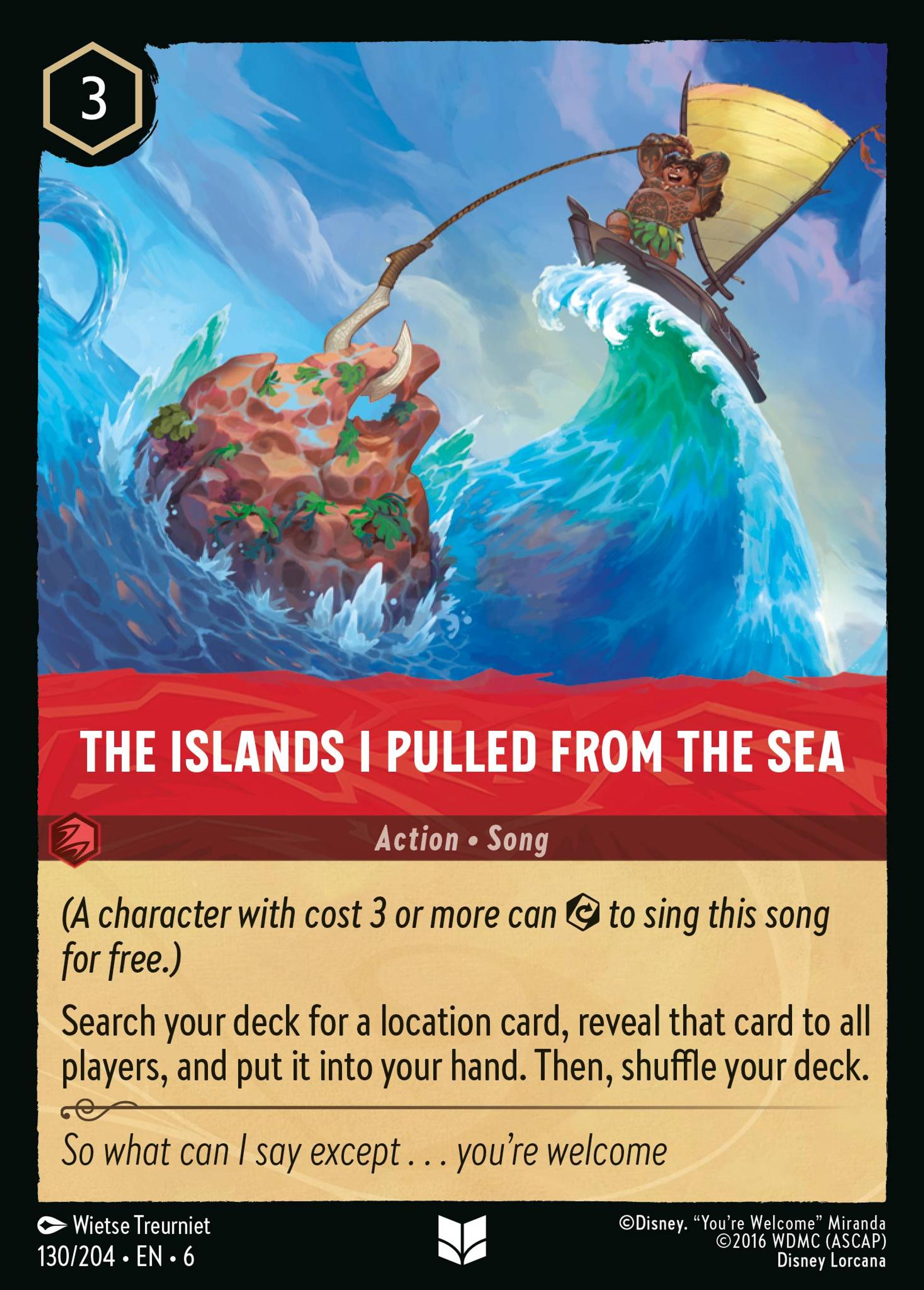 Poser des îles sur l'océan — Azurite Sea — Lorcana