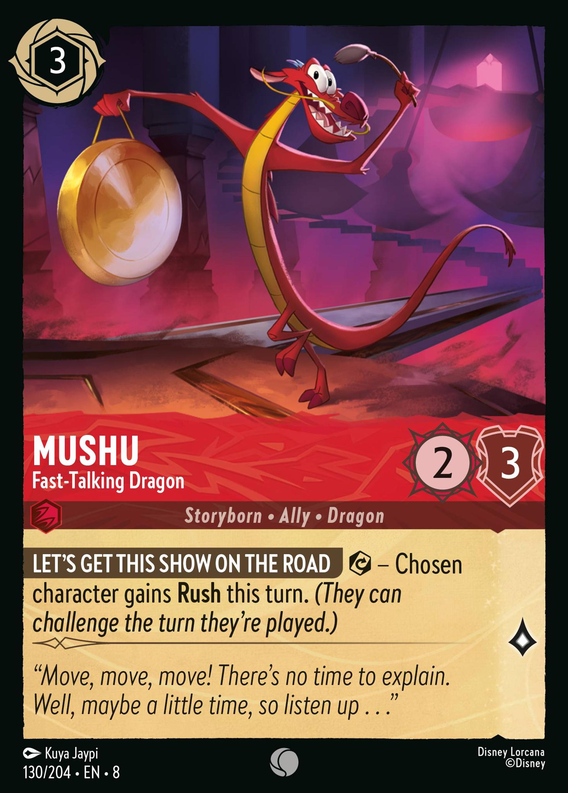 Mushu - Dragon jacasseur — The Reign of Jafar — Lorcana