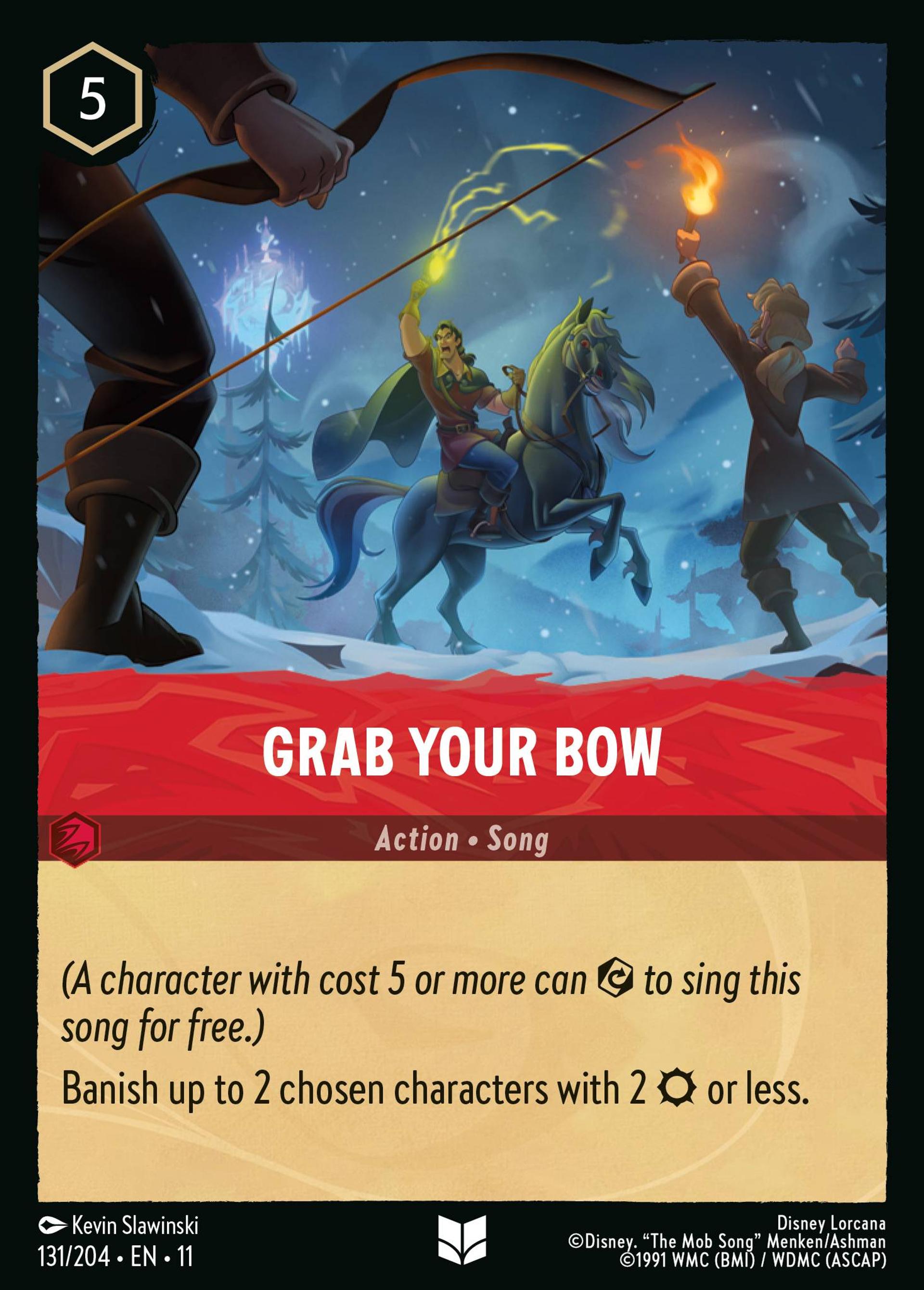 Grab Your Bow — Winterspell — Lorcana