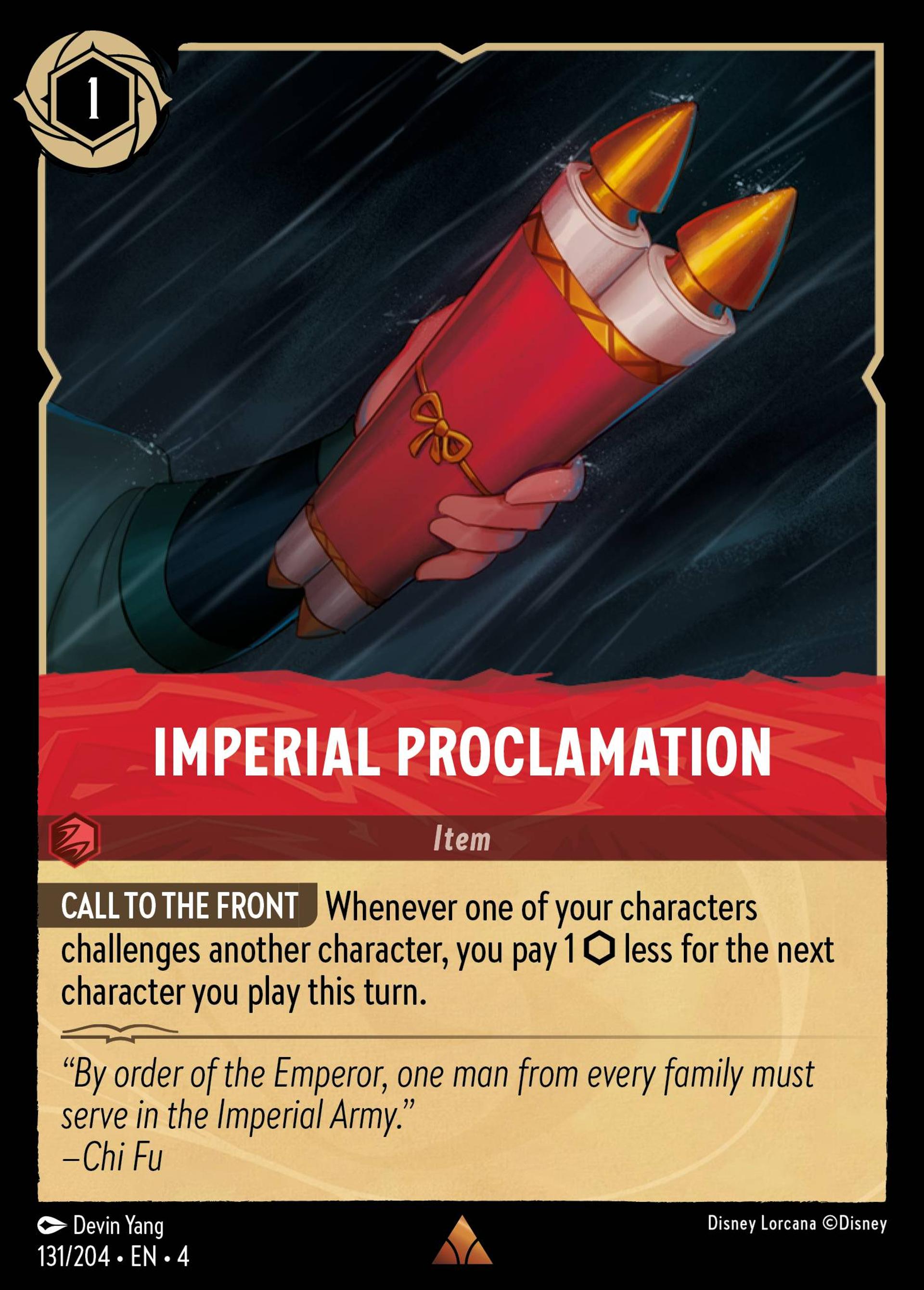 Imperial Proclamation — Ursula's Return — Lorcana