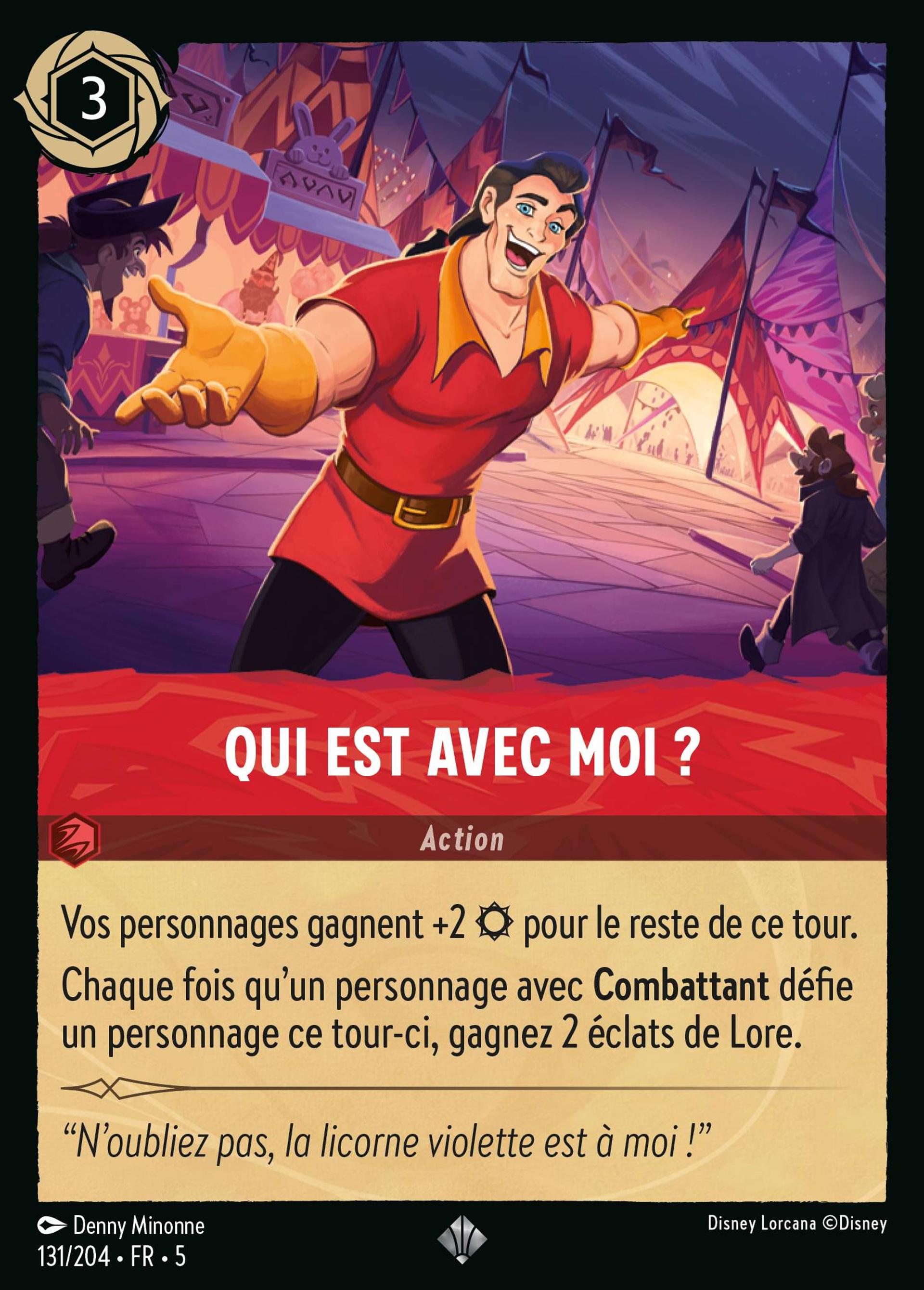 Qui est avec moi ? — Shimmering Skies — Lorcana