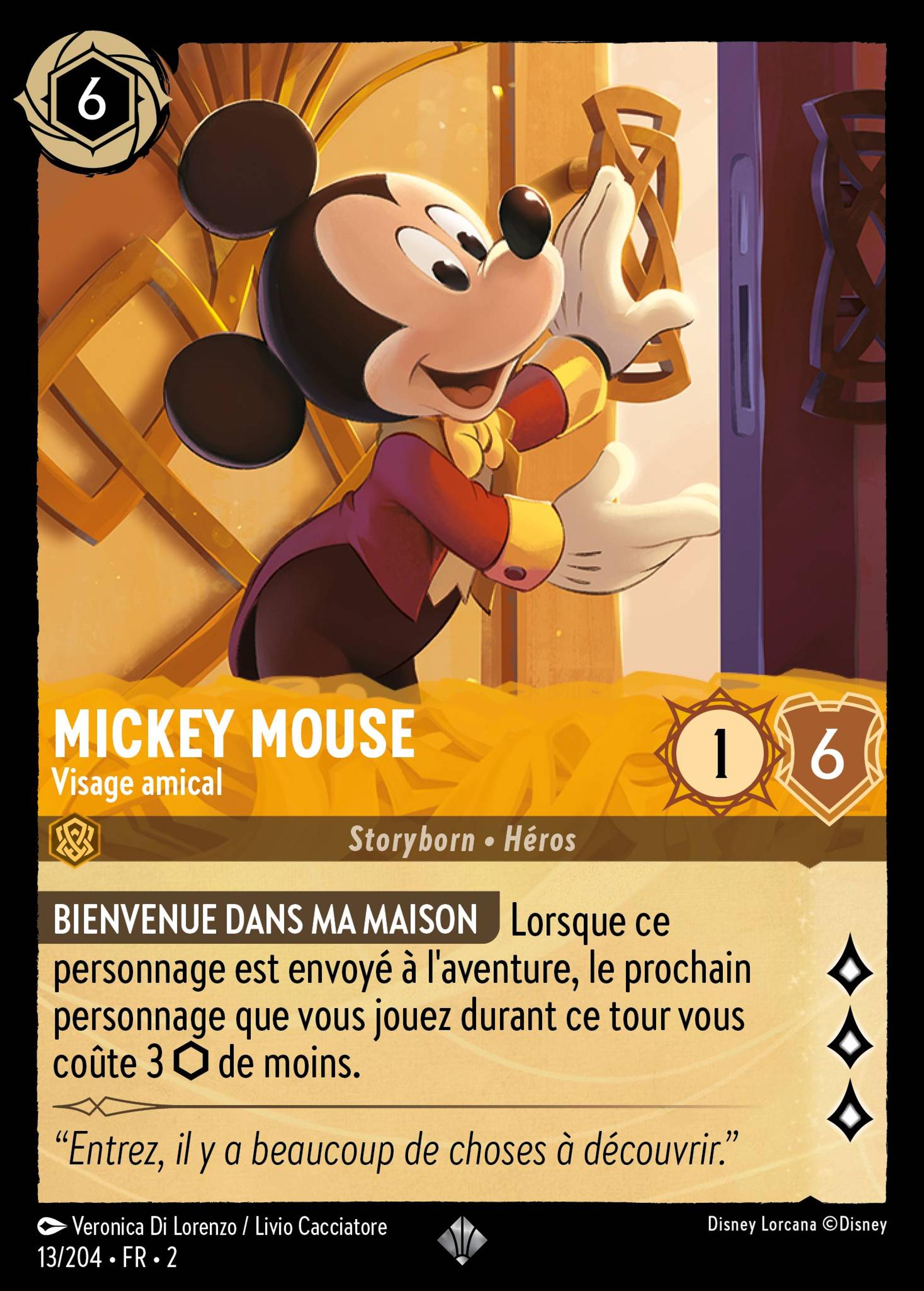Mickey Mouse - Visage amical — Rise of the Floodborn — Lorcana
