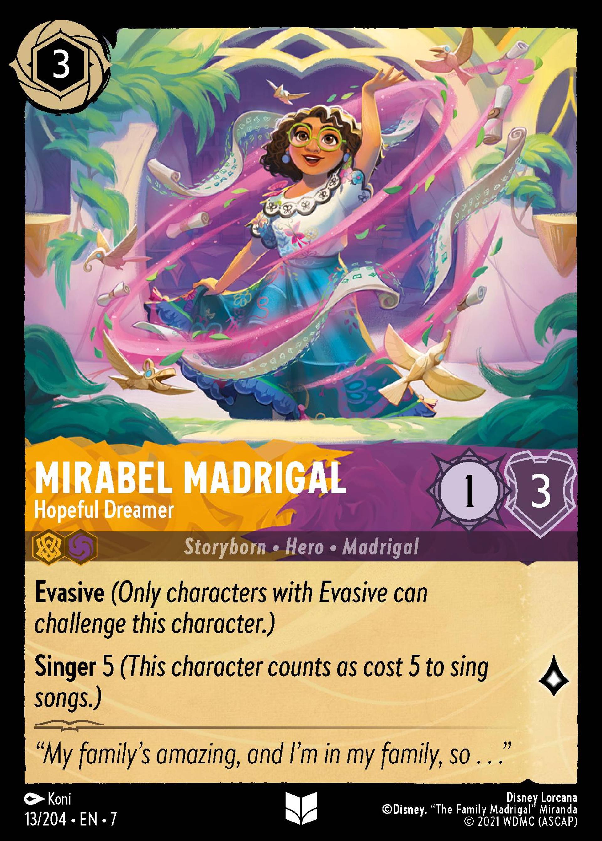 Mirabel Madrigal - Hopeful Dreamer — Archazia's Island — Lorcana