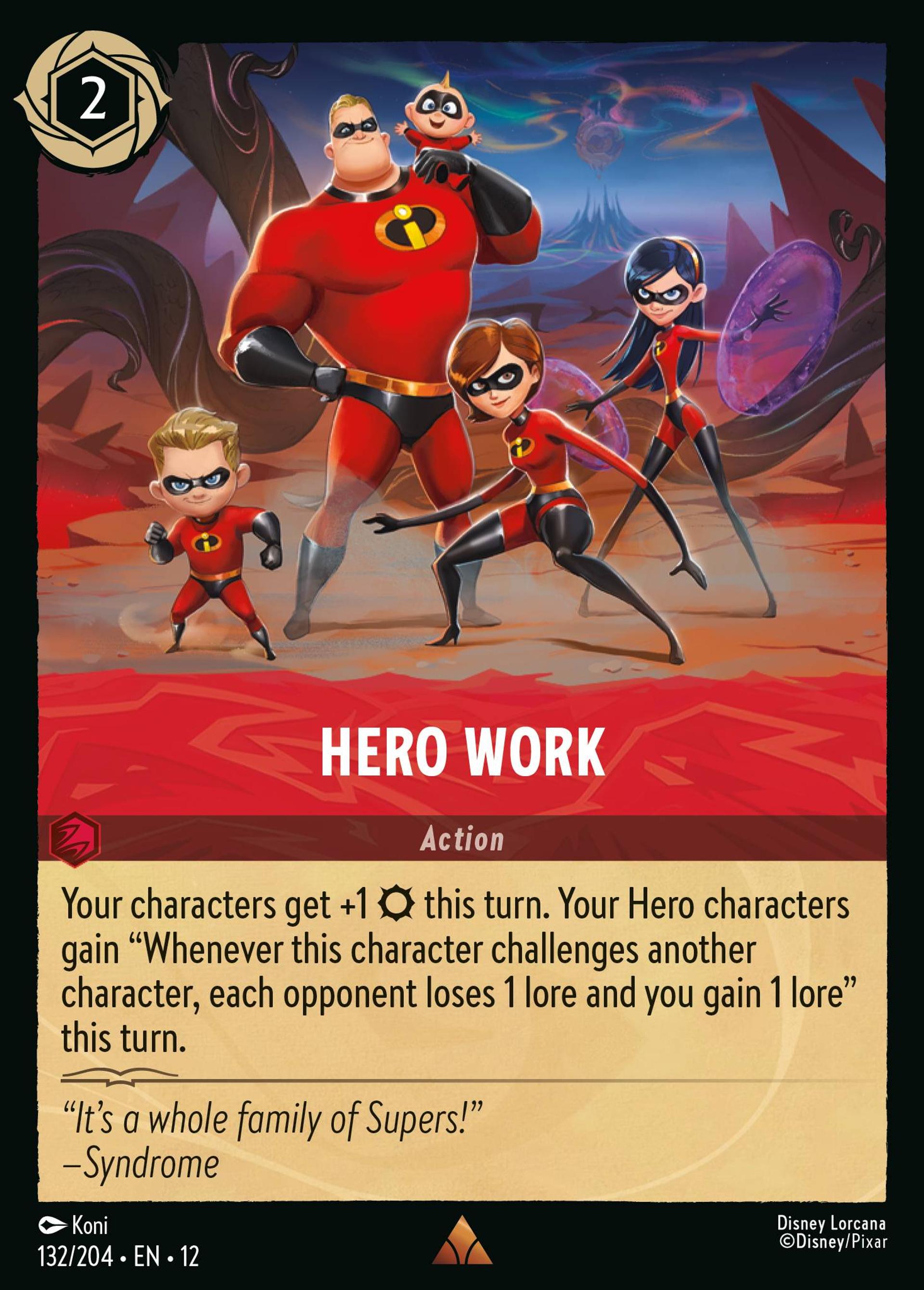 Hero Work — Wilds Unknown — Lorcana