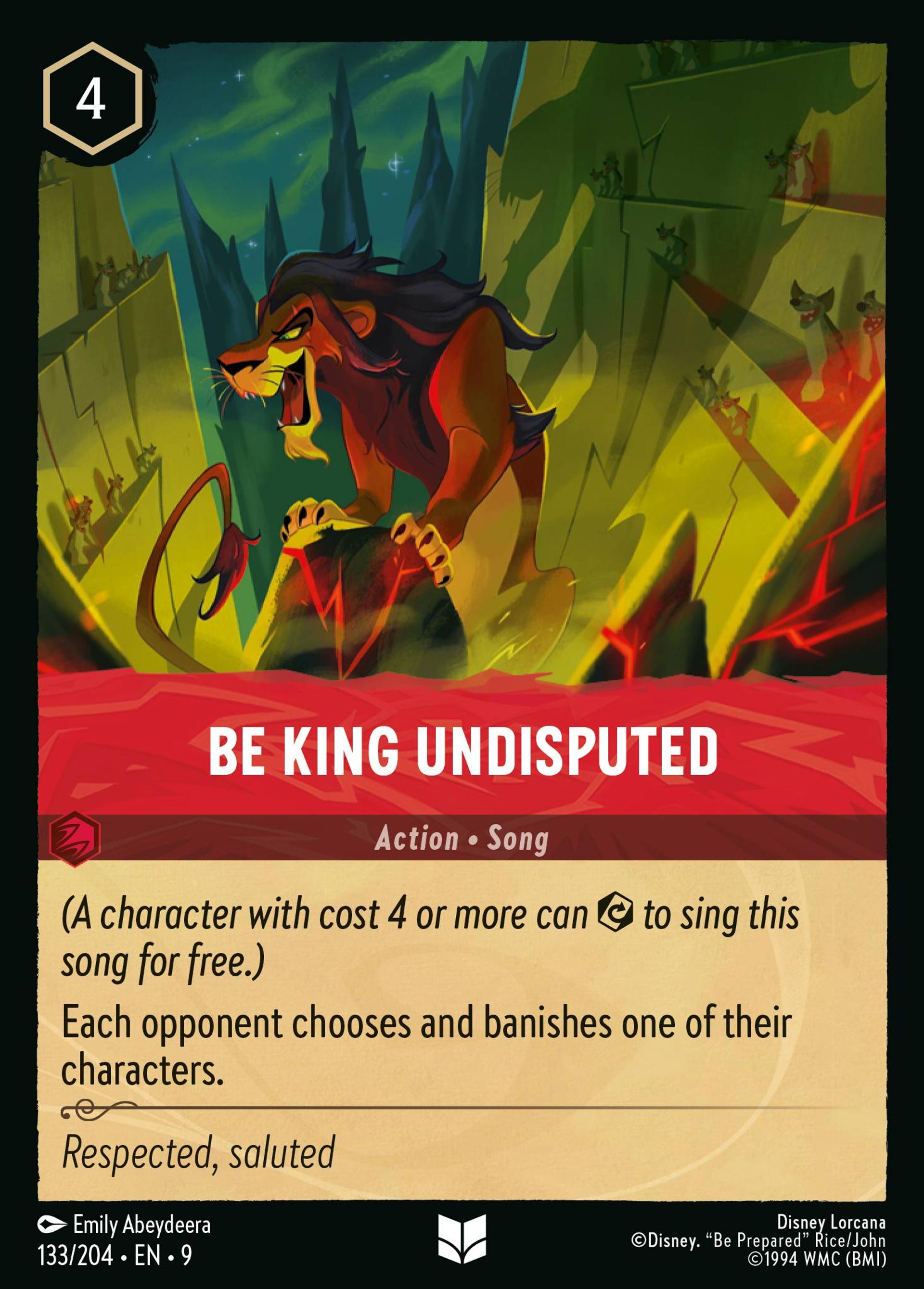 Be King Undisputed — Fabled — Lorcana