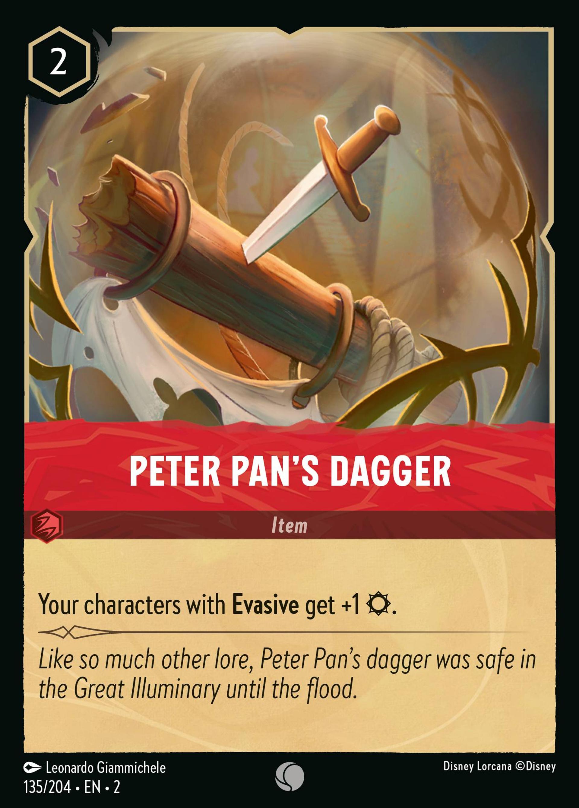 Dague de Peter Pan — Rise of the Floodborn — Lorcana