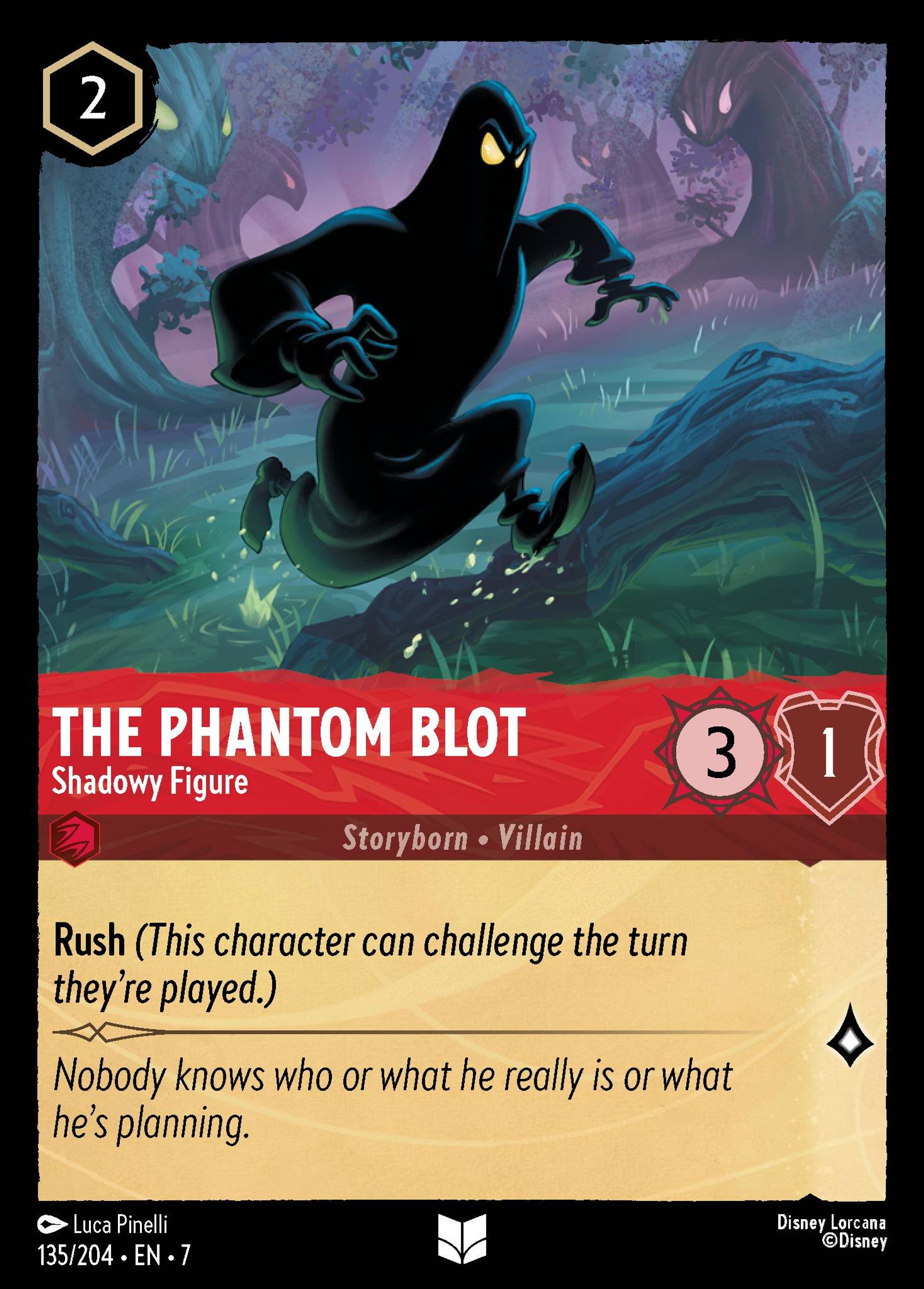 The Phantom Blot - Shadowy Figure — Archazia's Island — Lorcana
