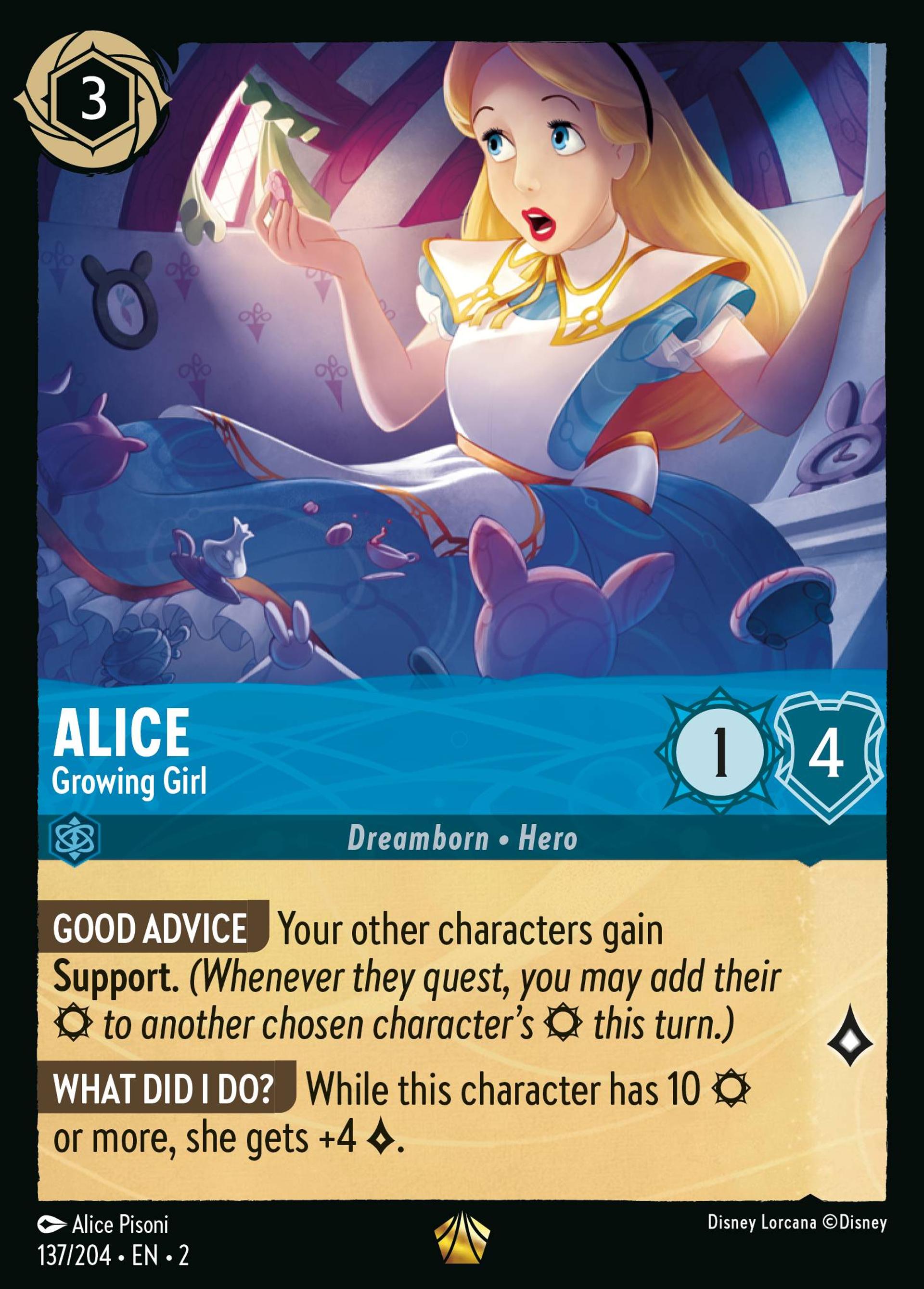 Alice - Growing Girl — Rise of the Floodborn — Lorcana