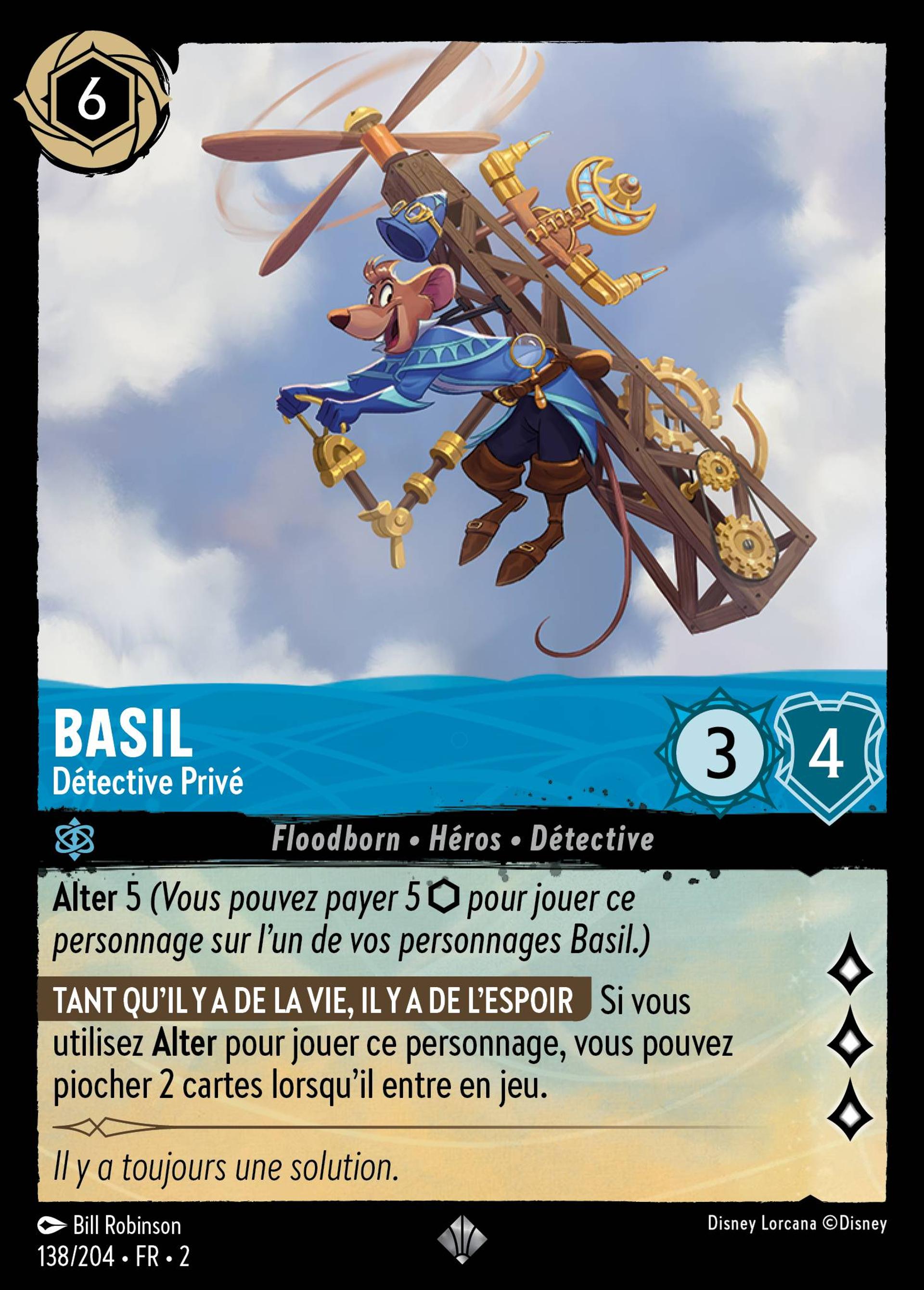 Basil - Détective Privé — Rise of the Floodborn — Lorcana