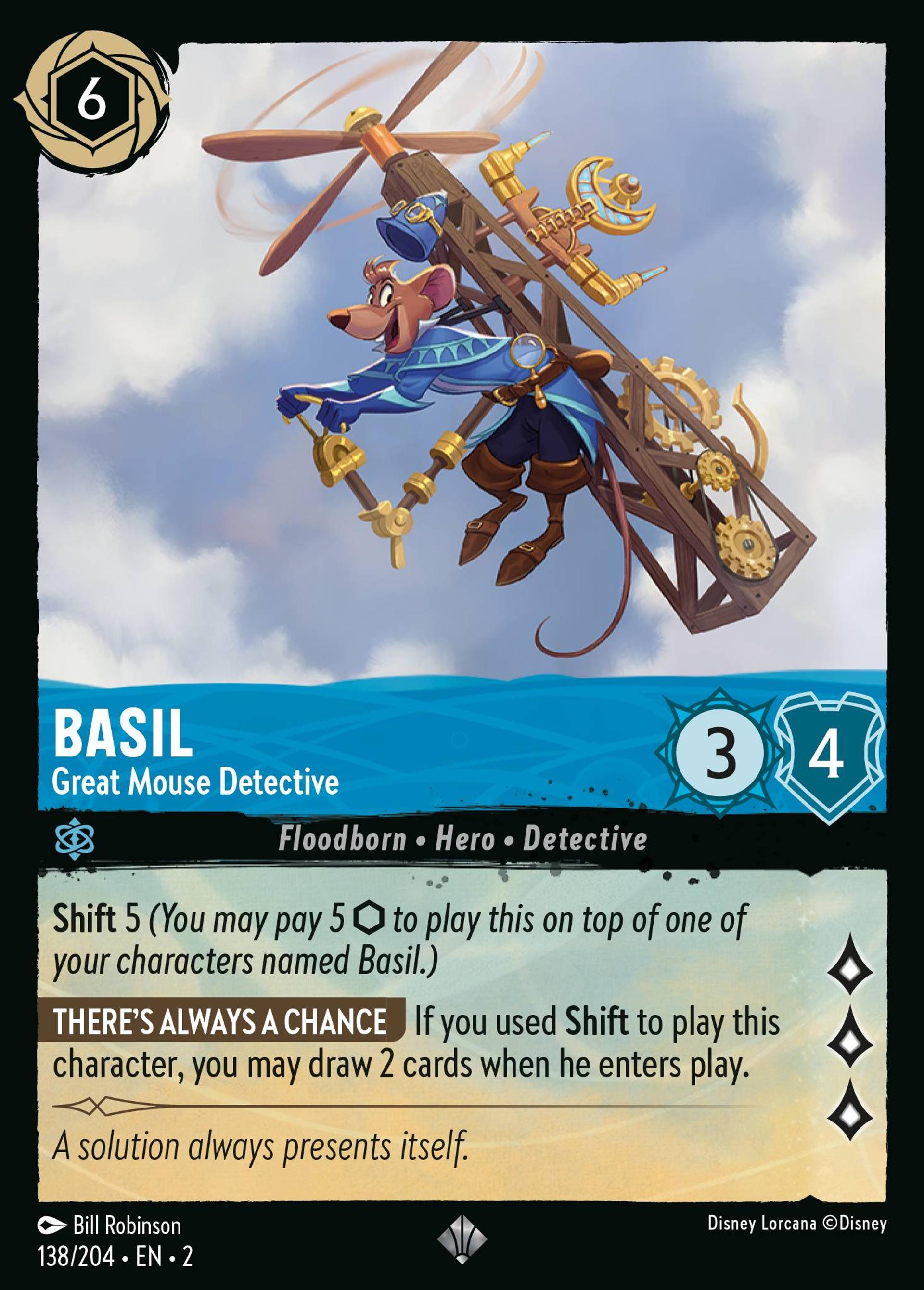 Basil - Great Mouse Detective — Rise of the Floodborn — Lorcana