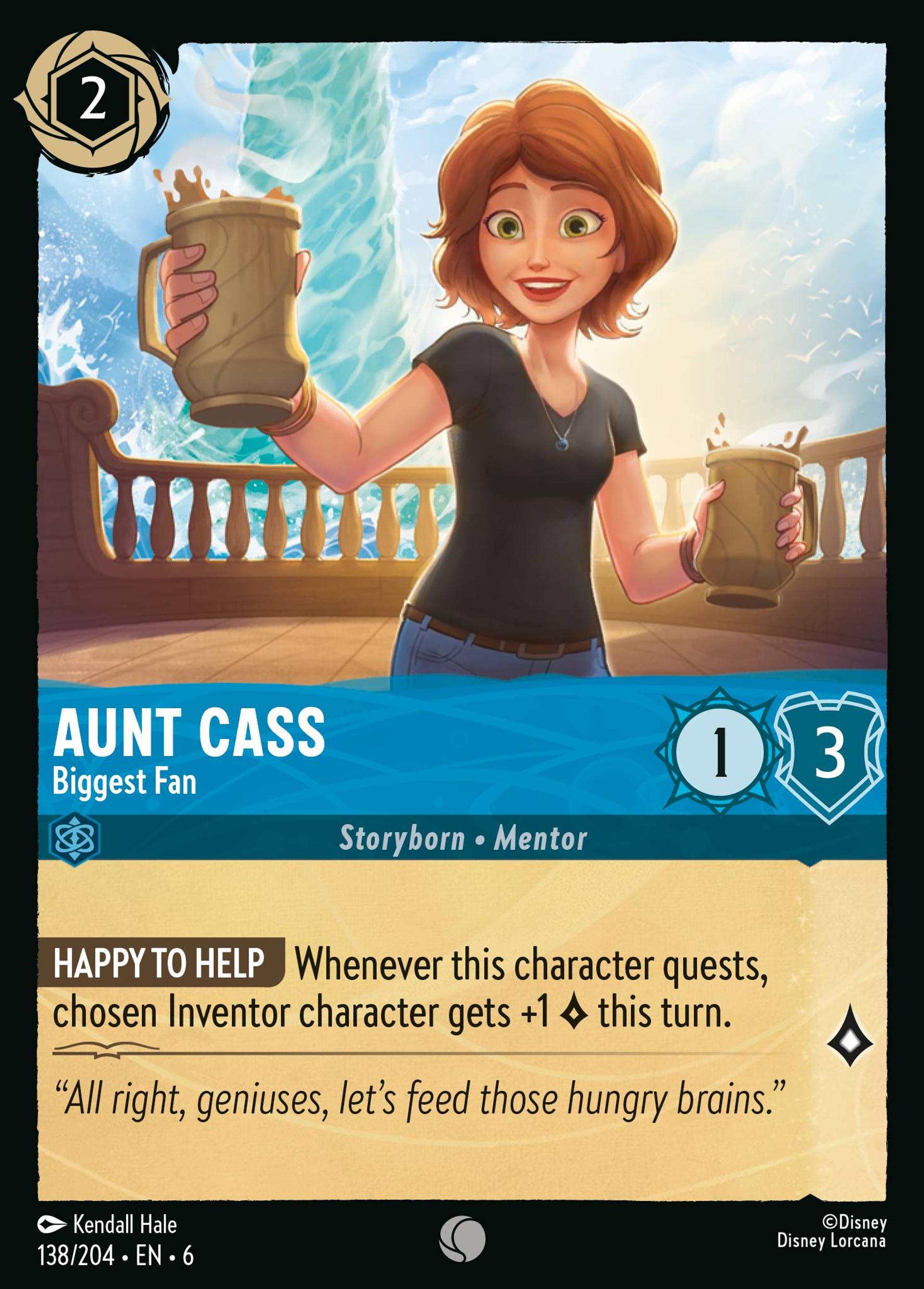 Aunt Cass - Biggest Fan — Azurite Sea — Lorcana