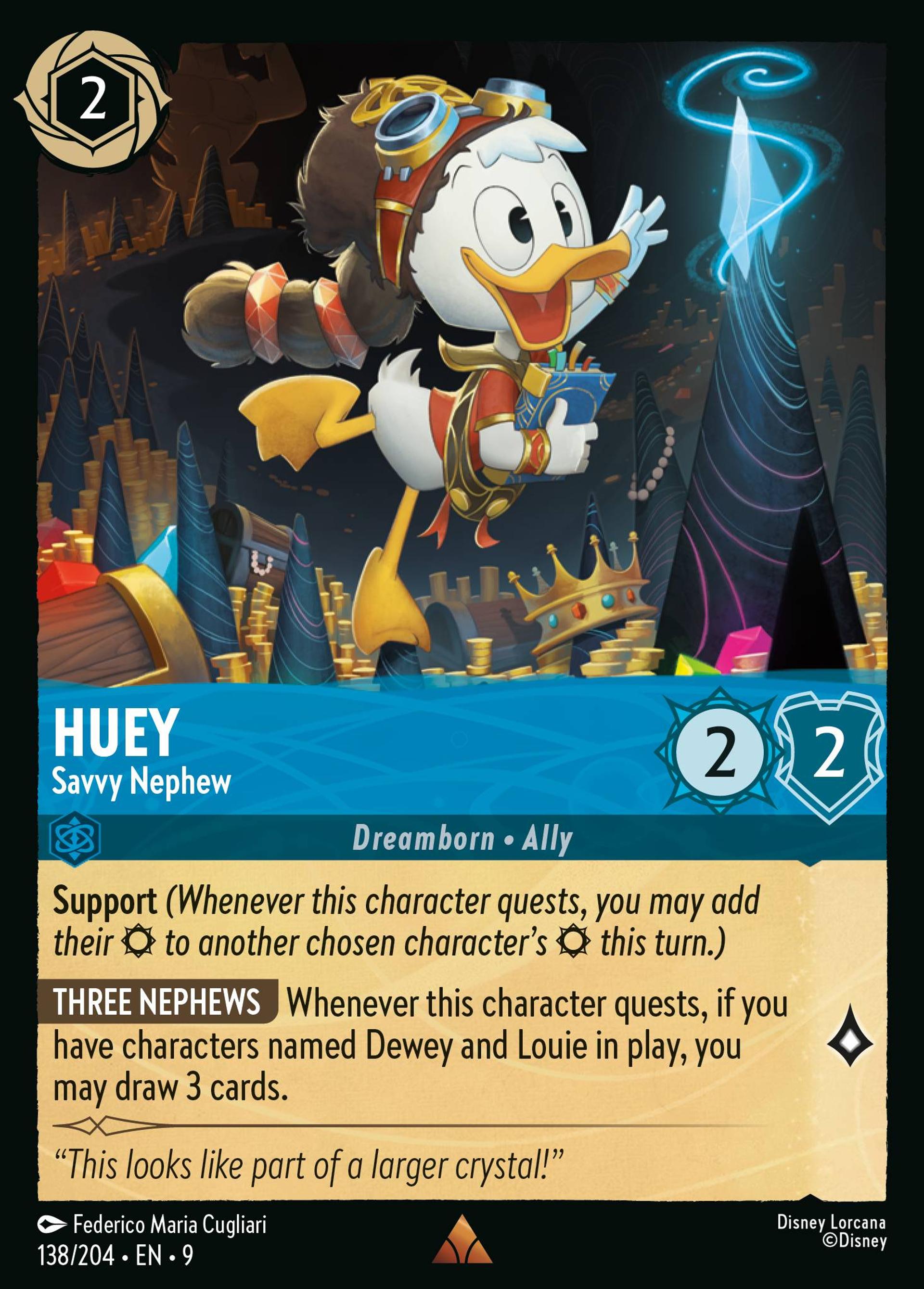 Huey - Savvy Nephew — Fabled — Lorcana