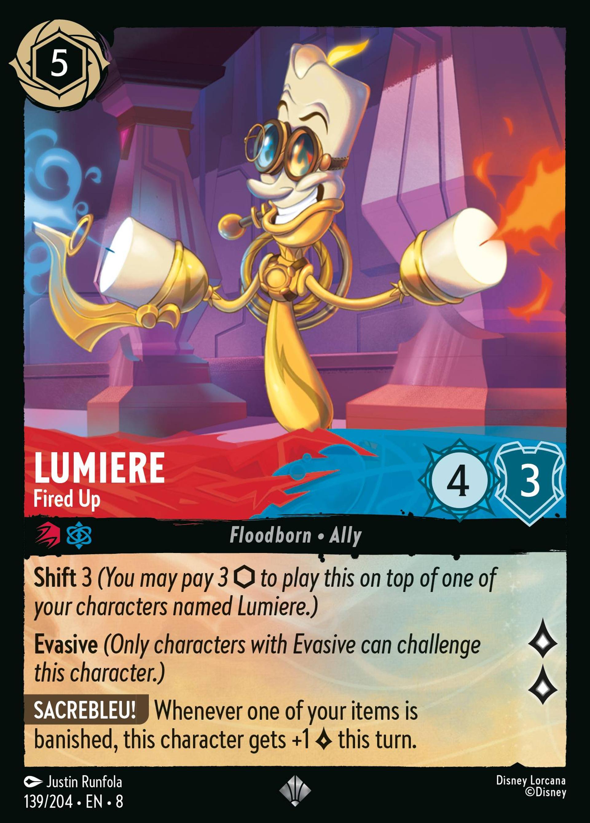 Lumière - Tout feu tout flamme — The Reign of Jafar — Lorcana