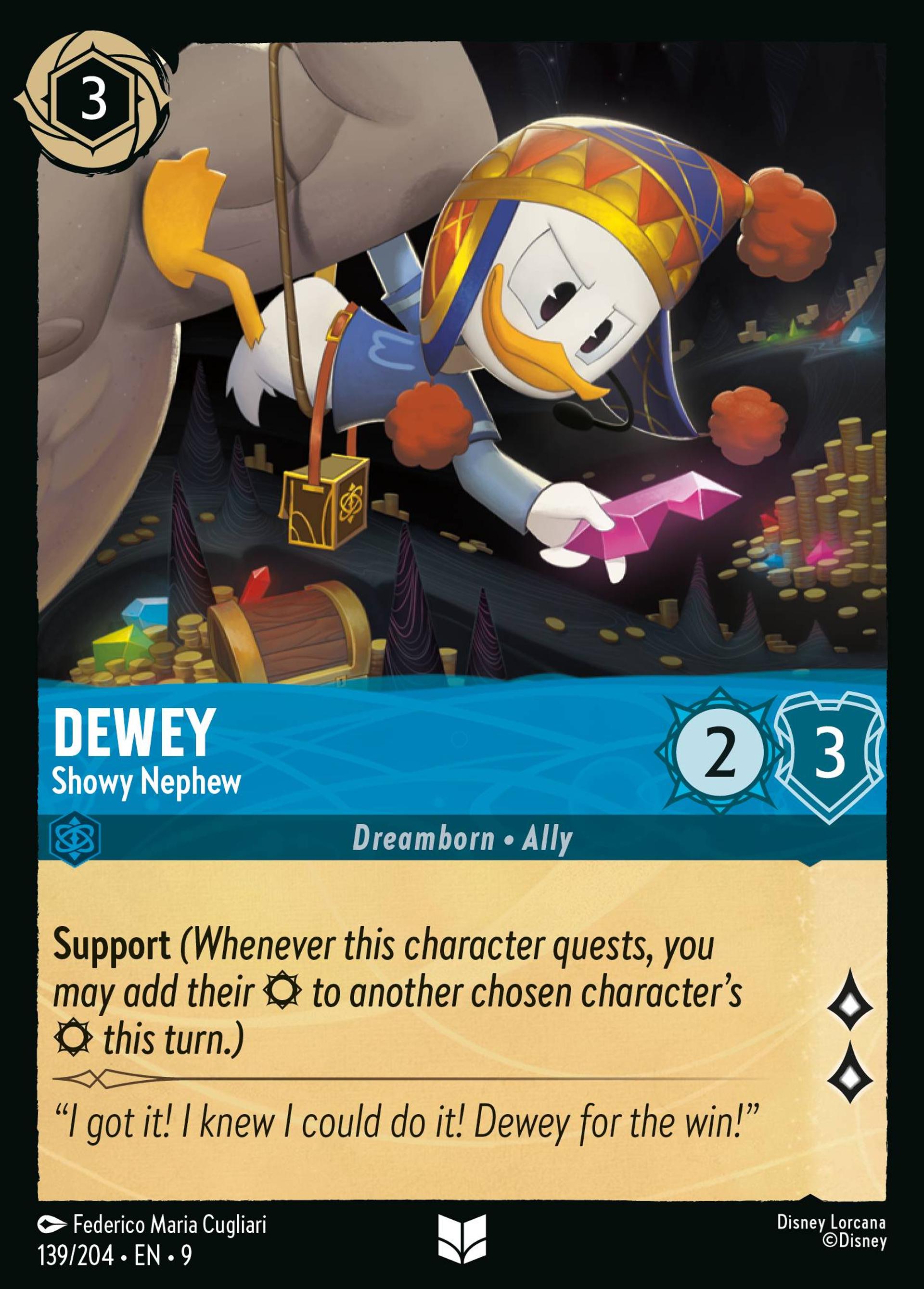 Dewey - Showy Nephew — Fabled — Lorcana