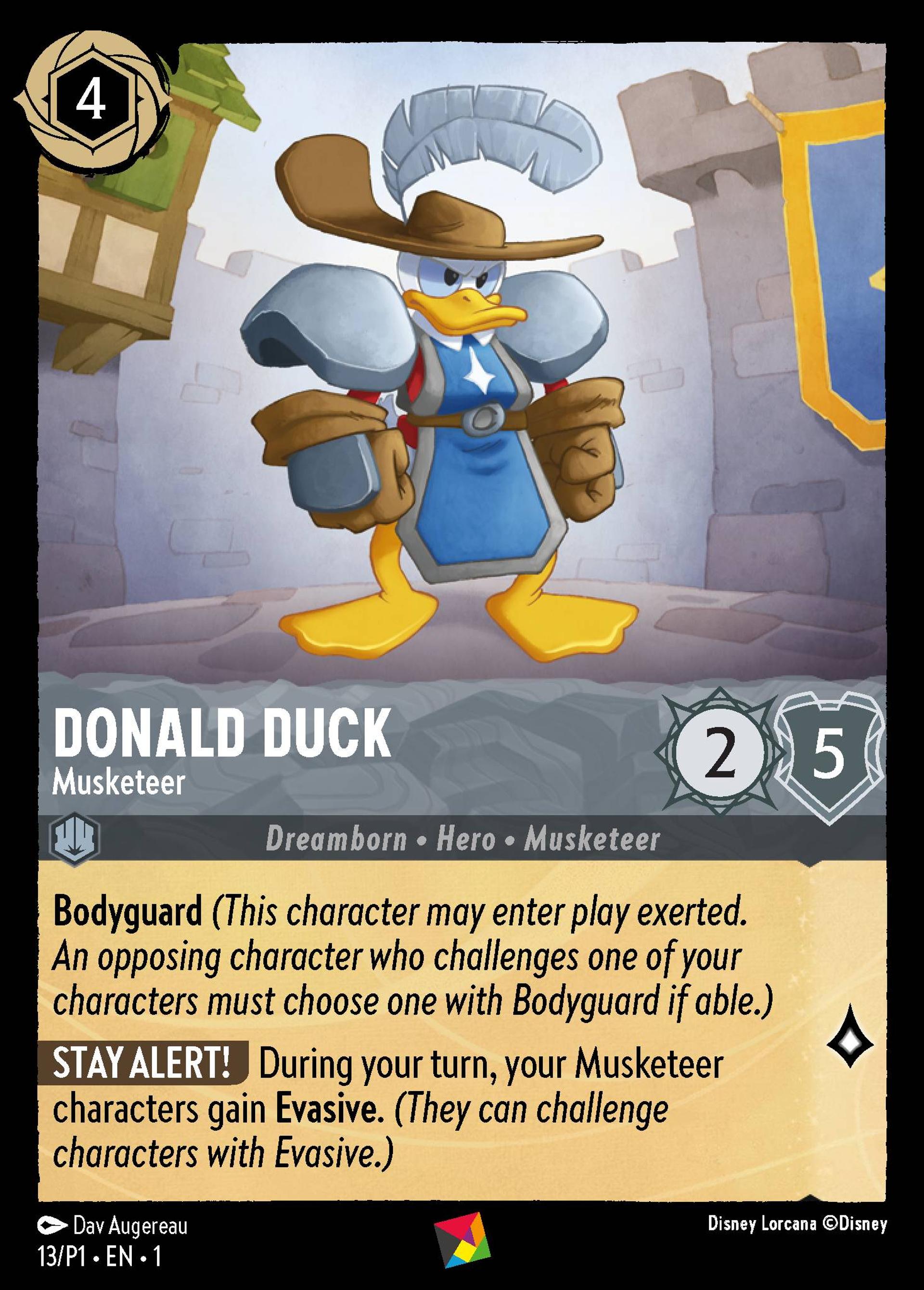 Donald - Mousquetaire — Promos - Year 1 — Lorcana