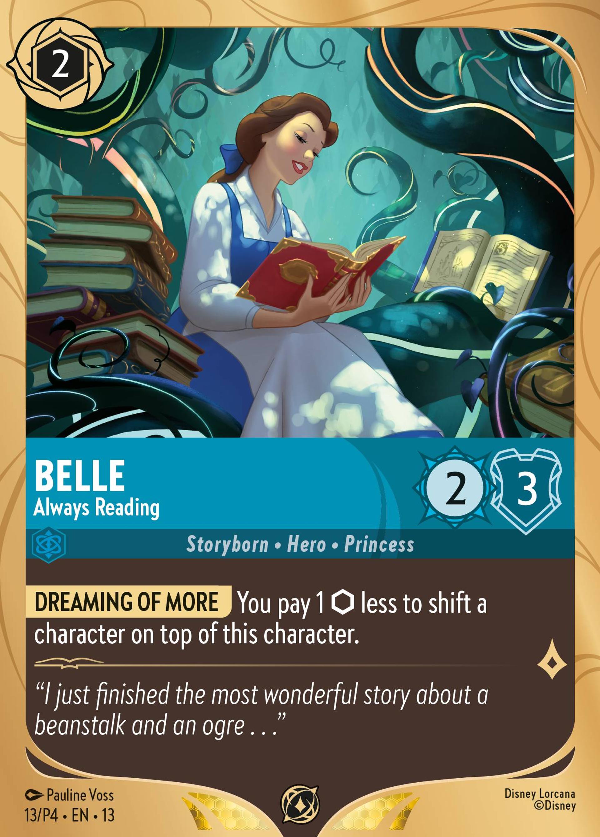Belle - Always Reading — Promos - Year 4 — Lorcana