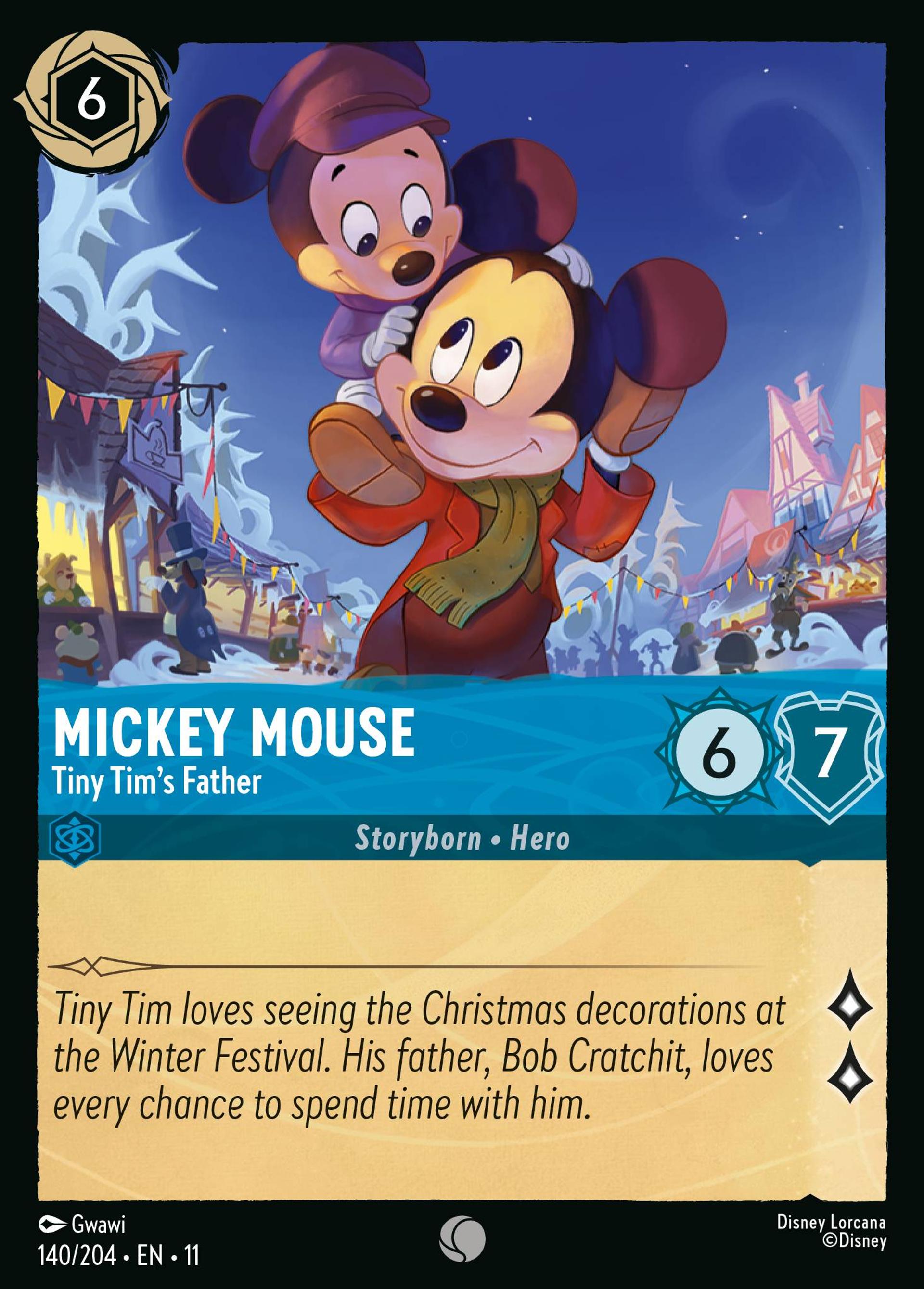 Mickey Mouse - Tiny Tim's Father — Winterspell — Lorcana