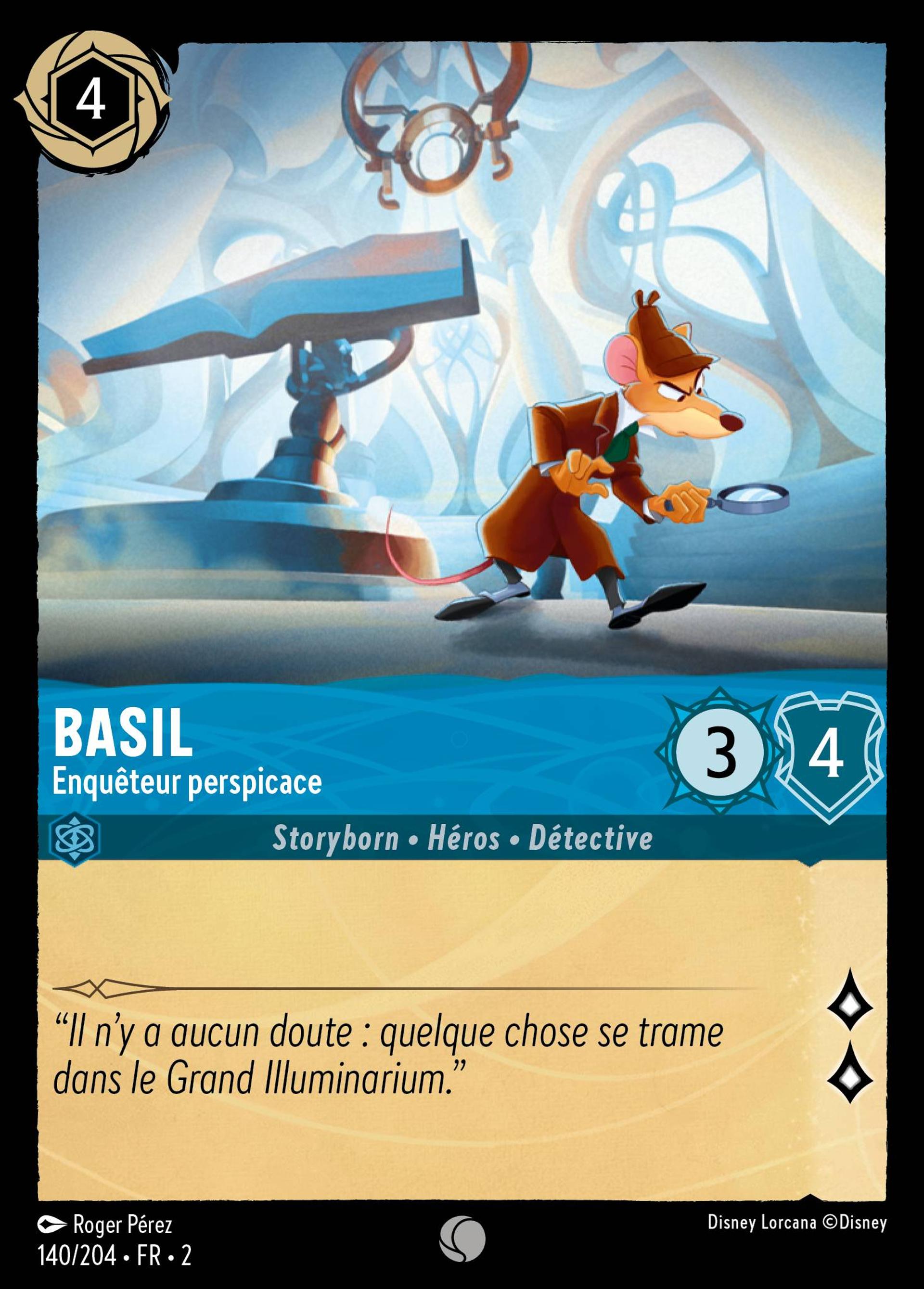 Basil - Enquêteur perspicace — Rise of the Floodborn — Lorcana