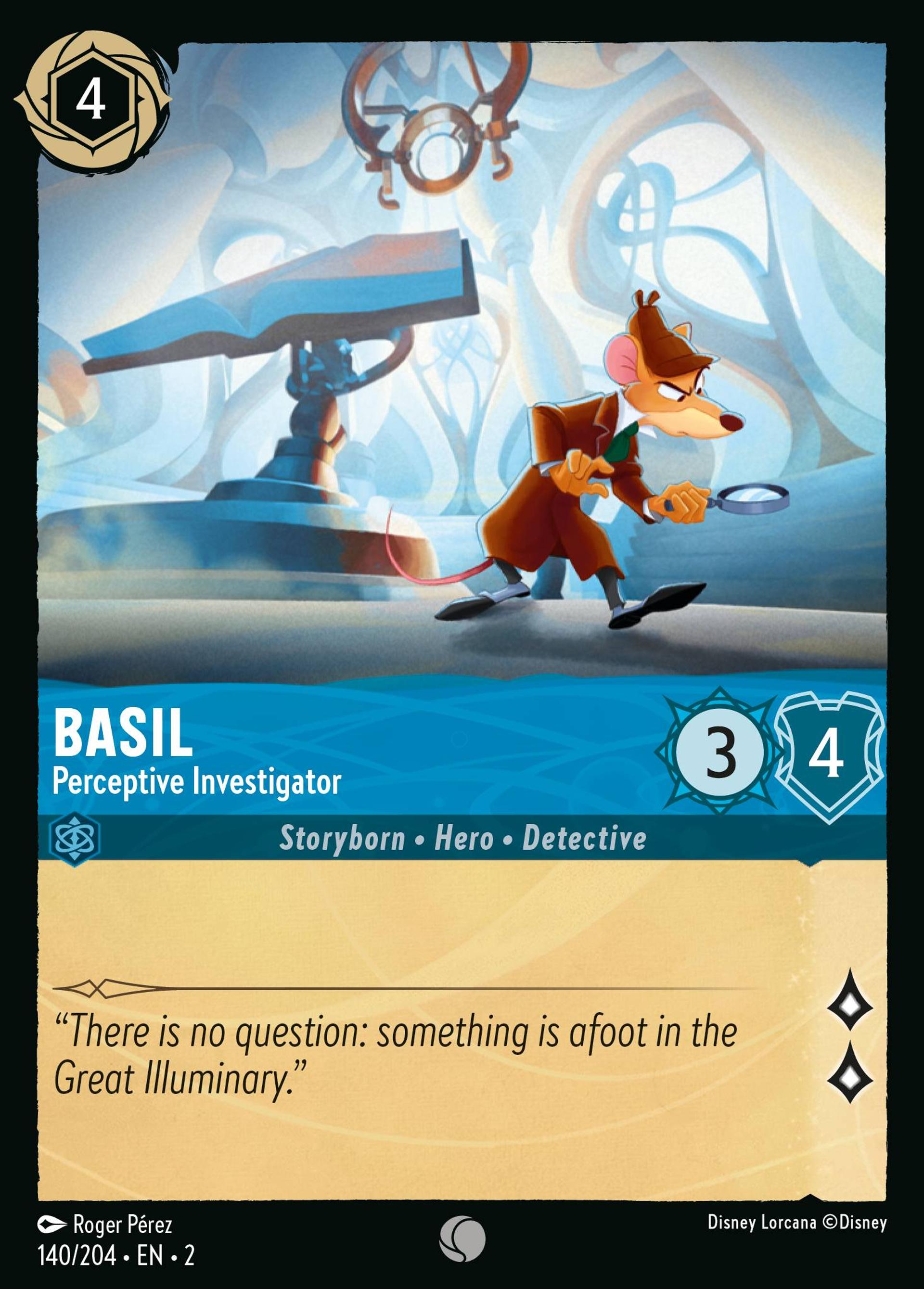 Basil - Perceptive Investigator — Rise of the Floodborn — Lorcana