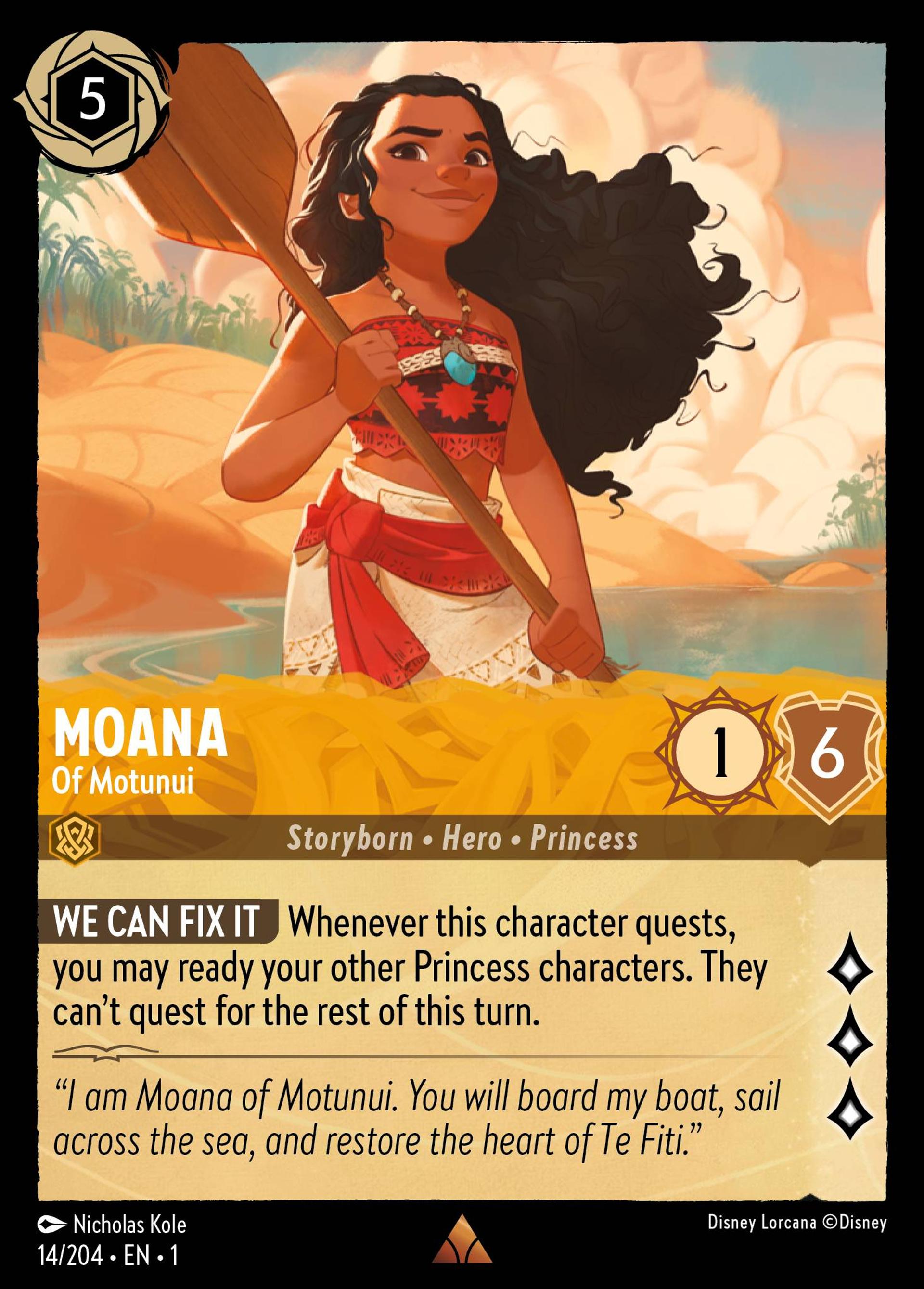 Moana - Of Motunui — The First Chapter — Lorcana