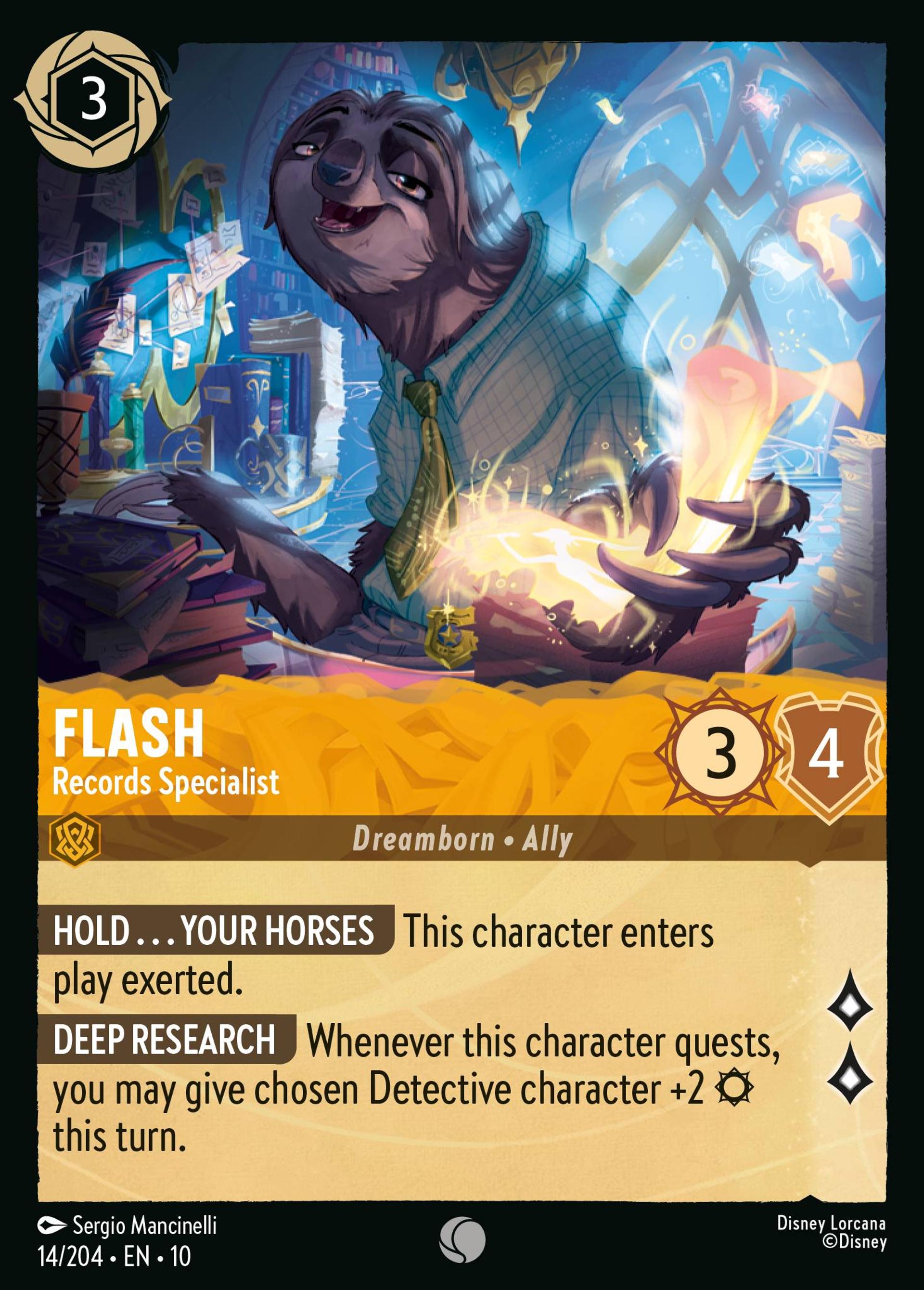 Flash - Records Specialist — Whispers in the Well — Lorcana