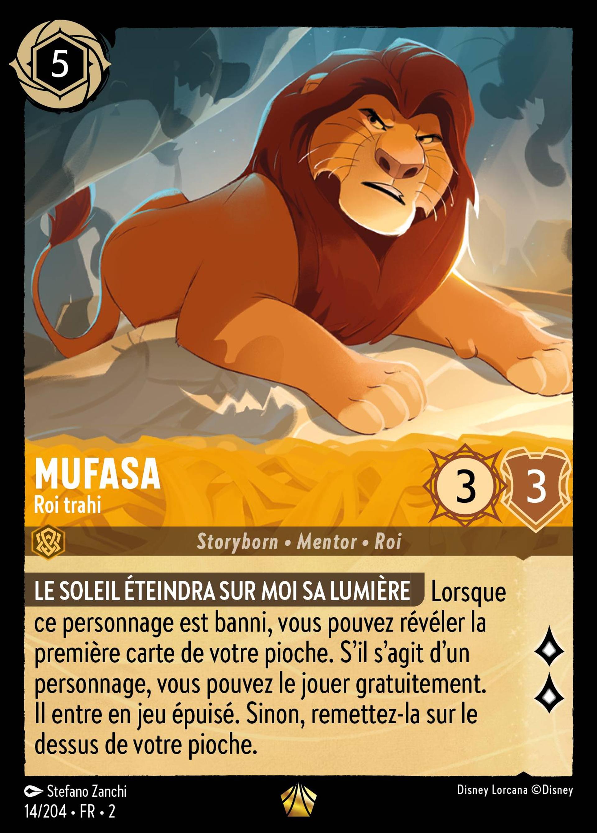 Mufasa - Roi trahi — Rise of the Floodborn — Lorcana