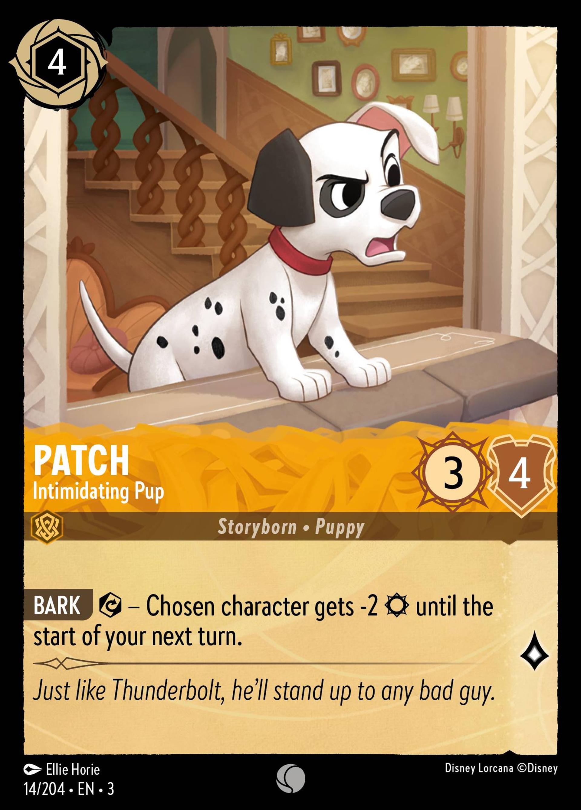 Patch - Intimidating Pup — Into the Inklands — Lorcana