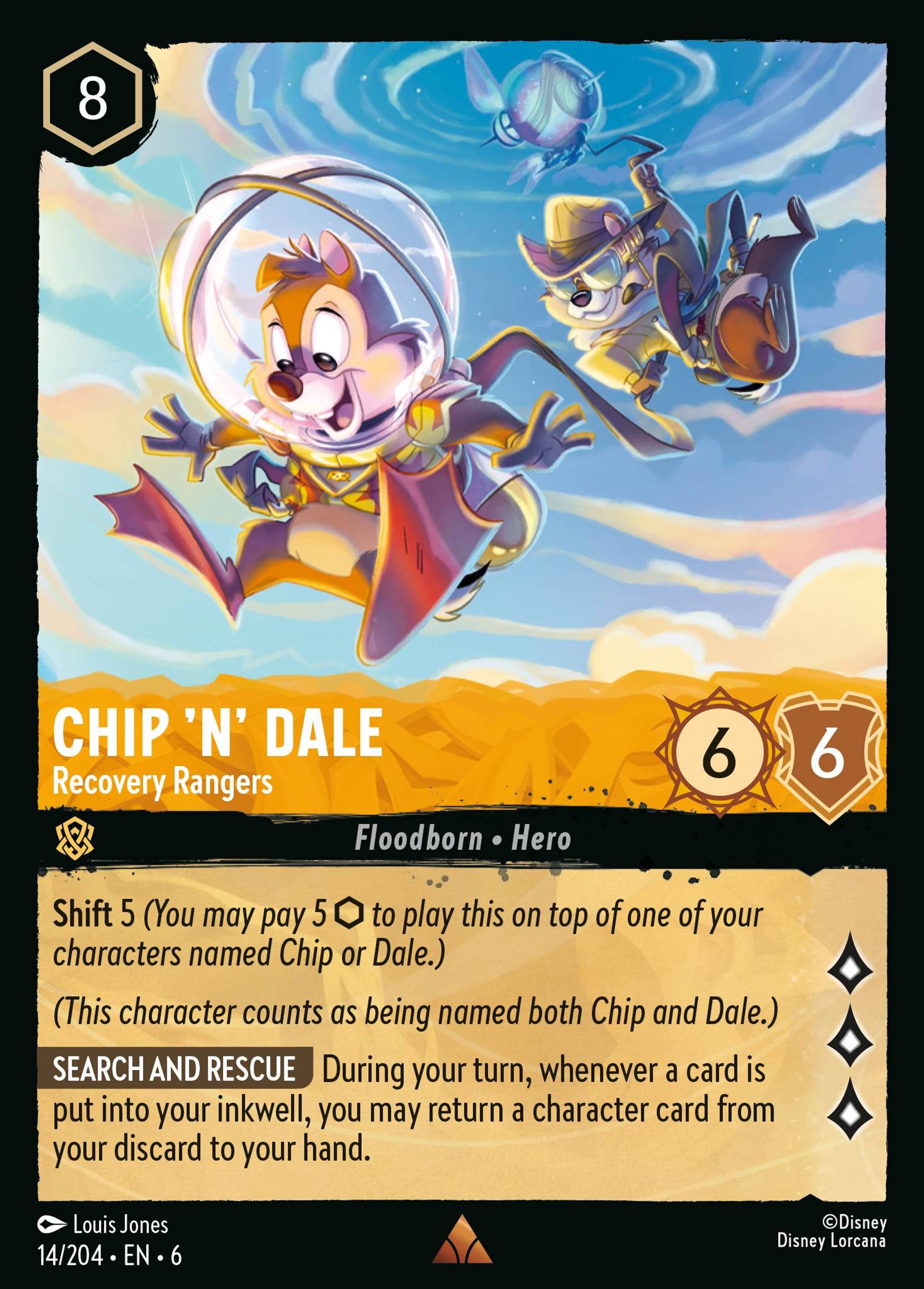 Chip 'n' Dale - Recovery Rangers — Azurite Sea — Lorcana