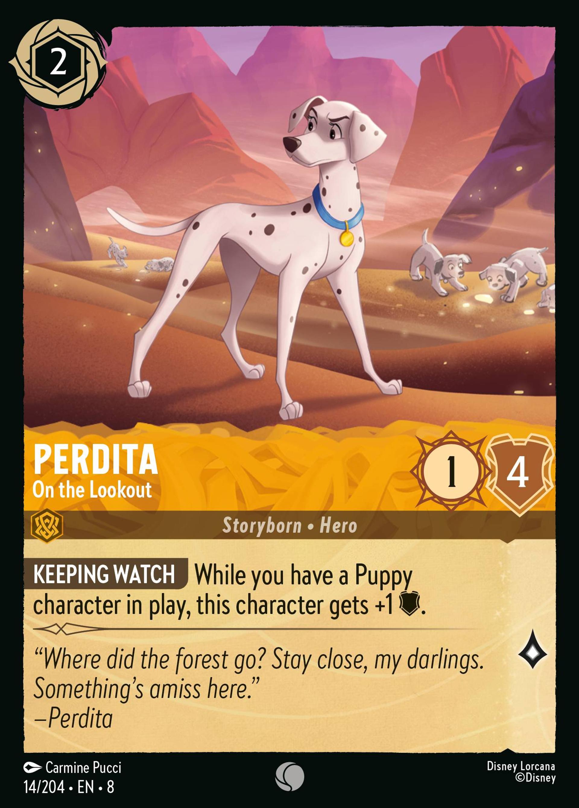 Perdita - On the Lookout — The Reign of Jafar — Lorcana