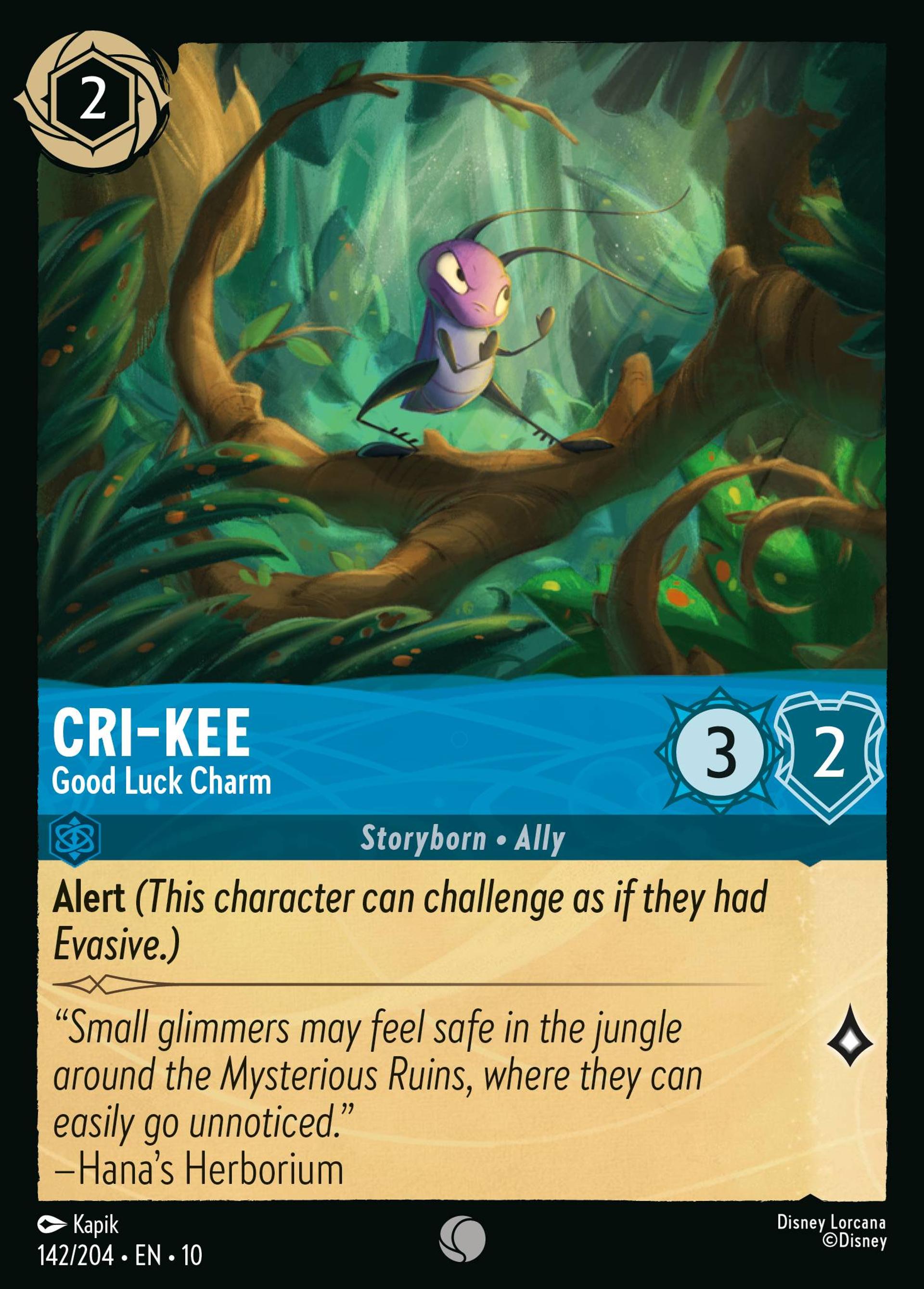 Cri-Kee - Good Luck Charm — Whispers in the Well — Lorcana