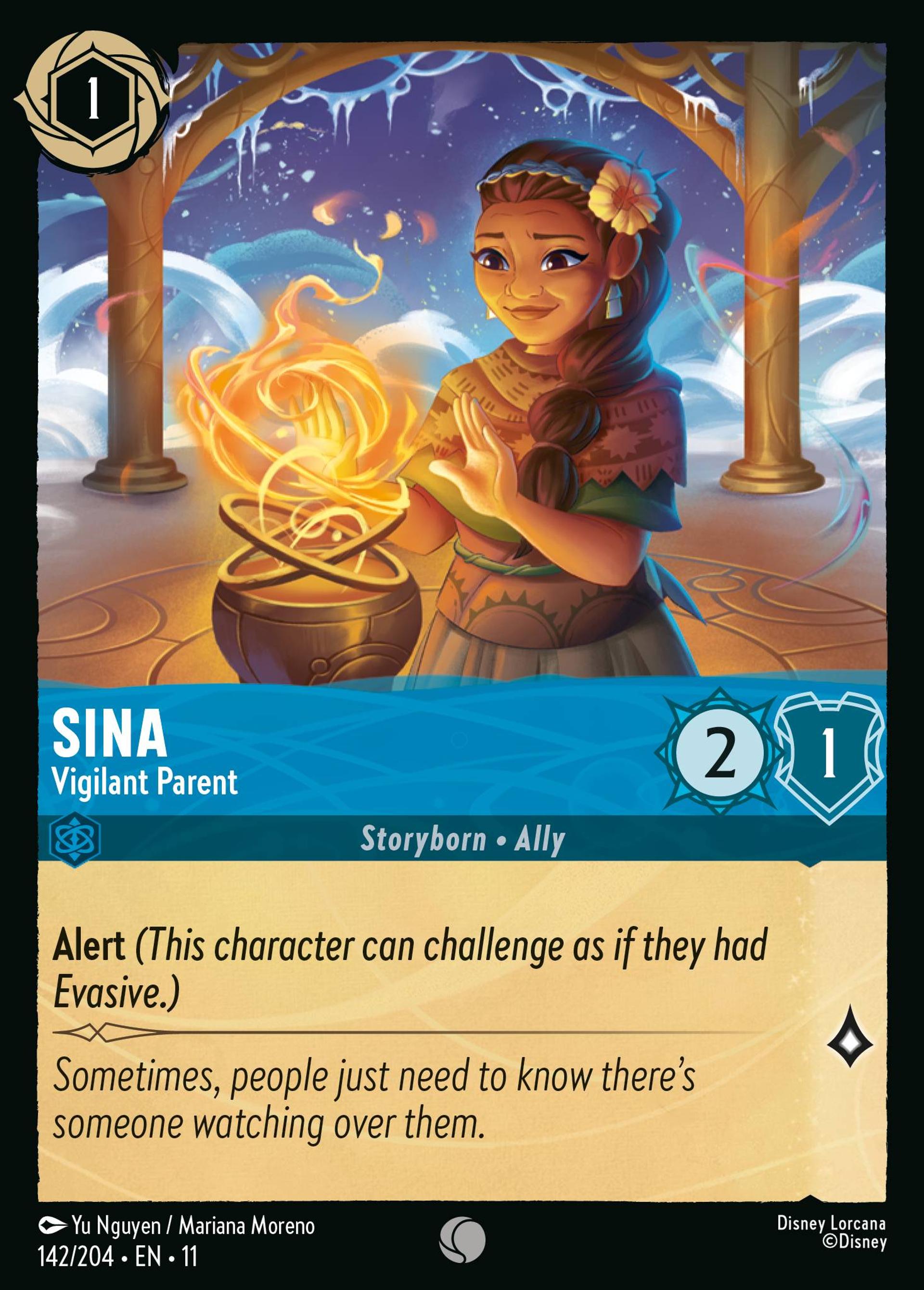 Sina - Vigilant Parent — Winterspell — Lorcana