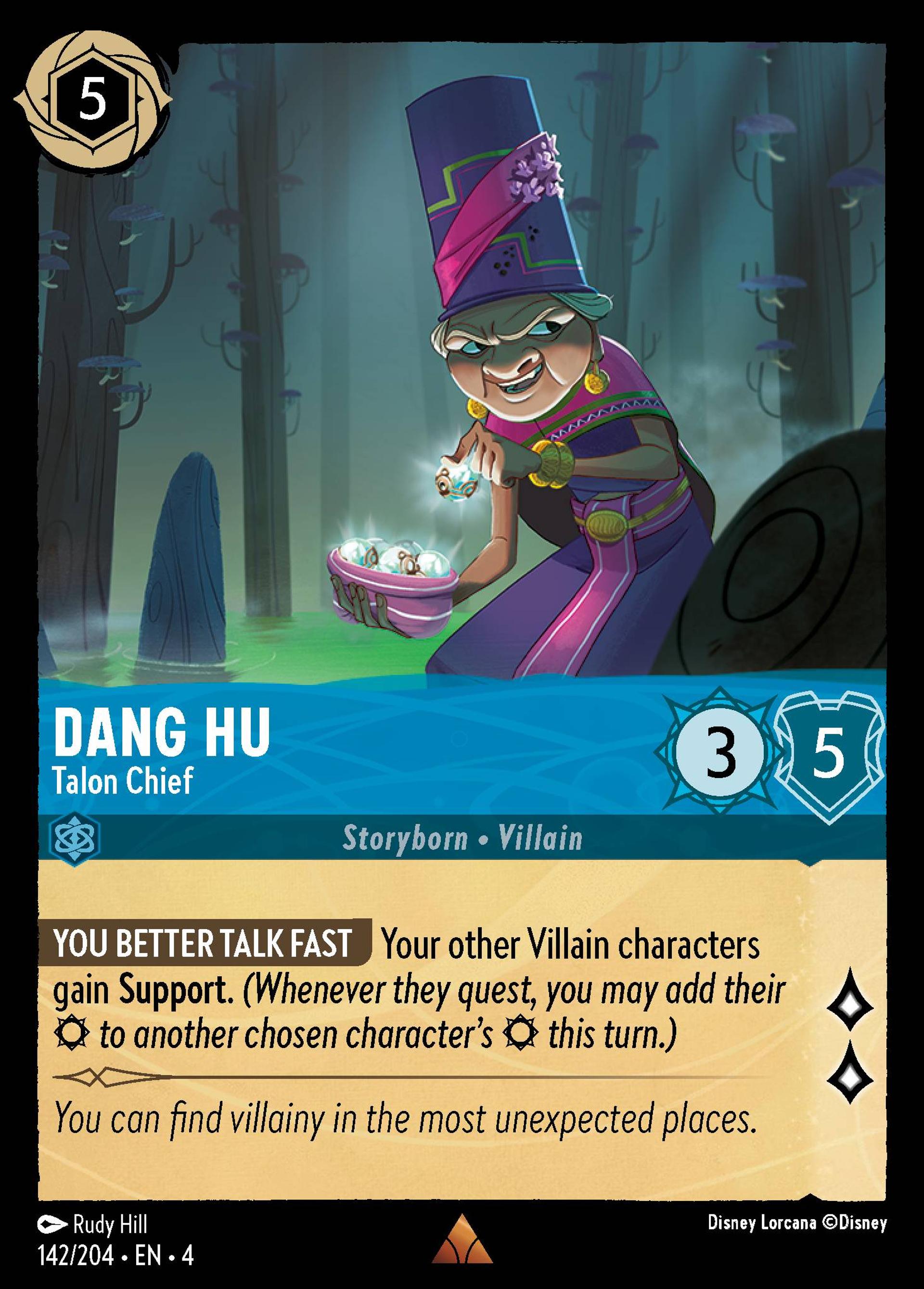 Dang Hu - Talon Chief — Ursula's Return — Lorcana