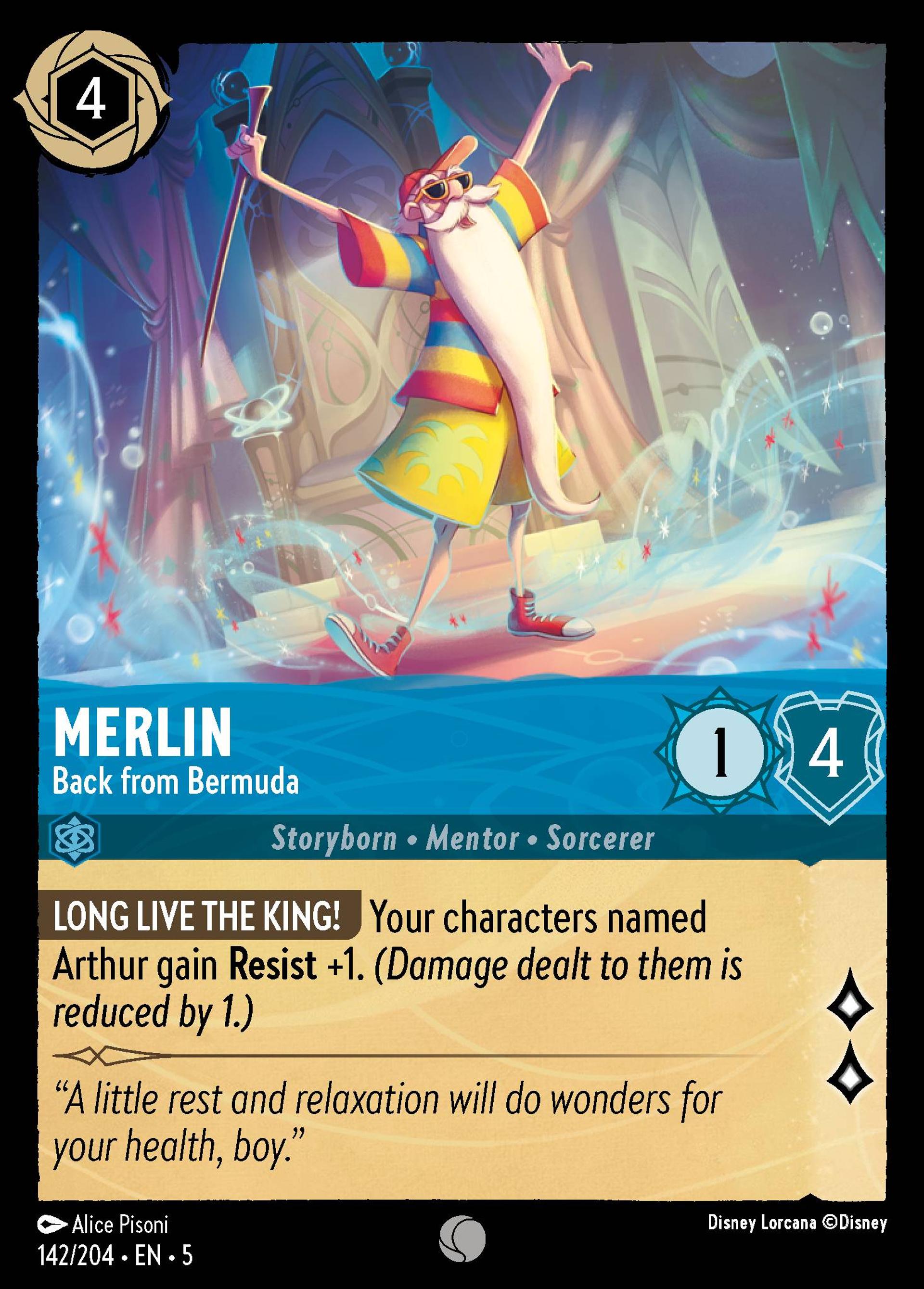 Merlin - Back from Bermuda — Shimmering Skies — Lorcana