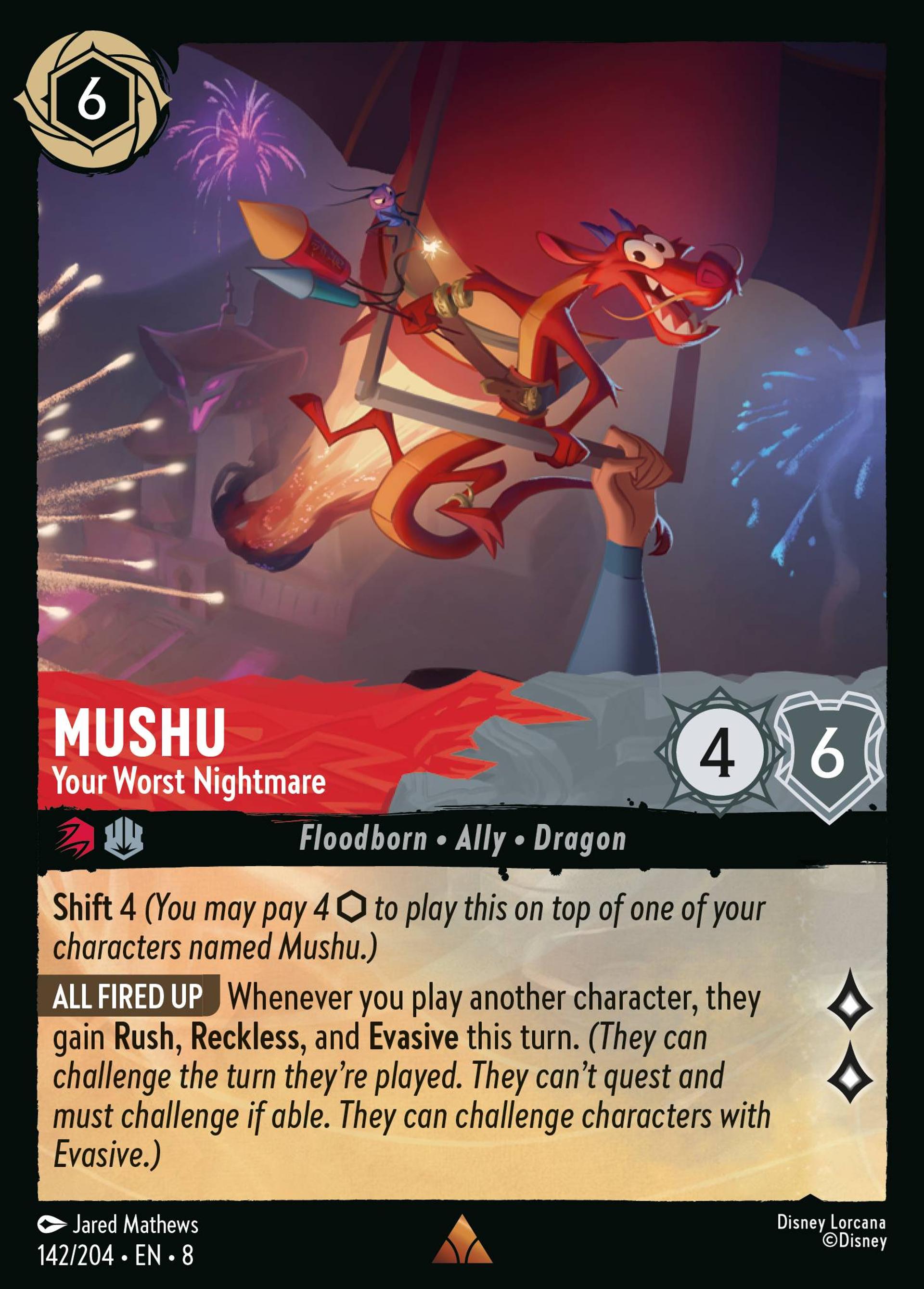 Mushu - Ton pire cauchemar — The Reign of Jafar — Lorcana