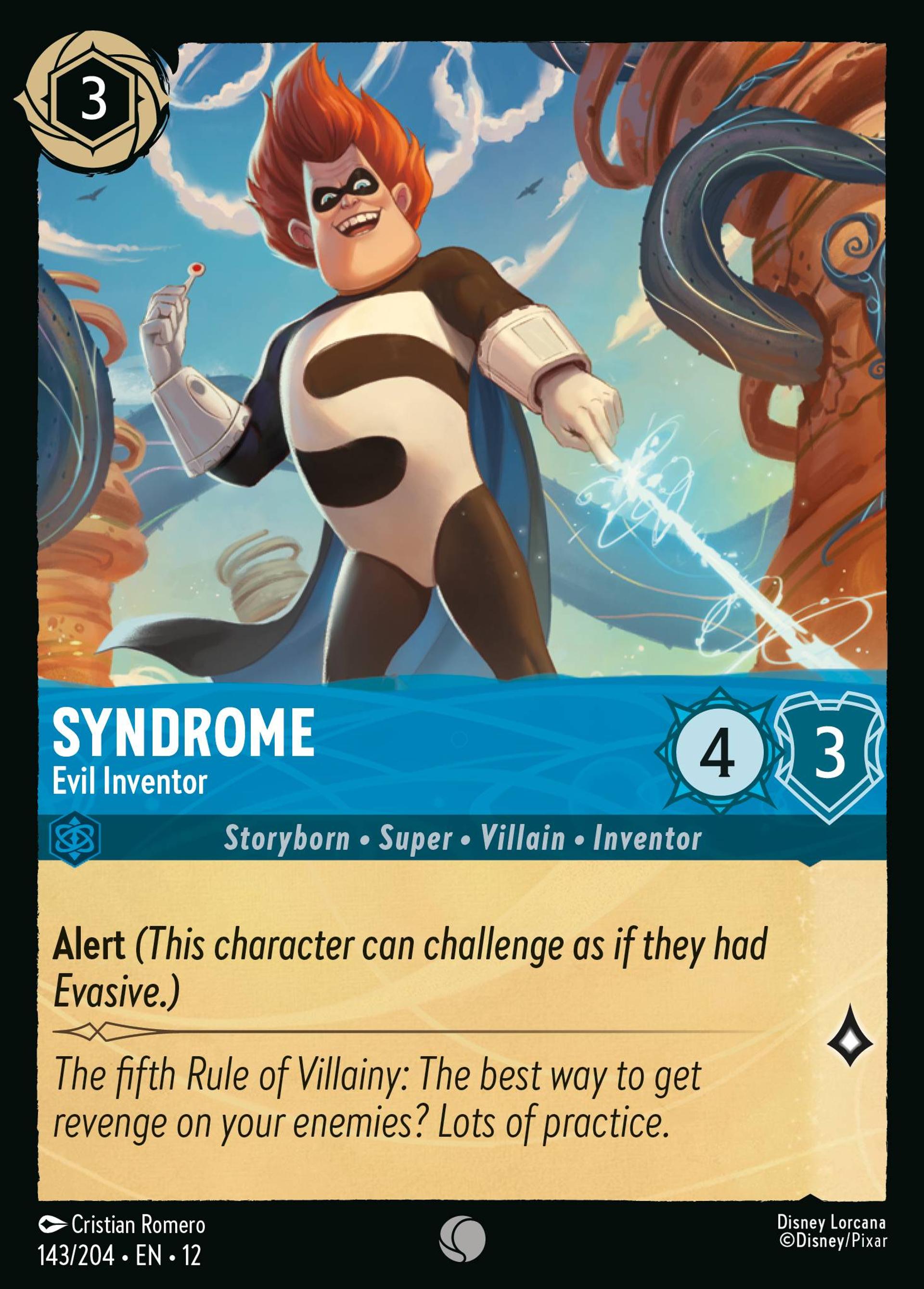Syndrome - Evil Inventor — Wilds Unknown — Lorcana