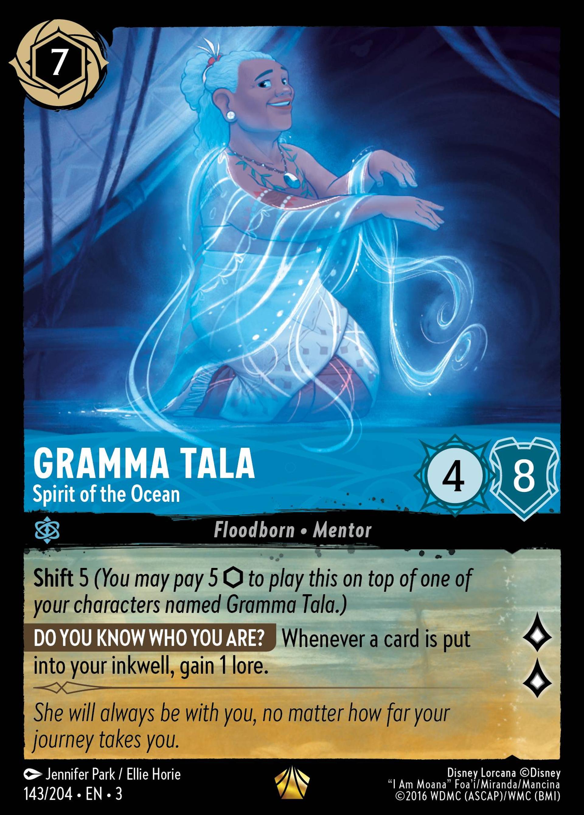 Grand-mère Tala - Esprit de l'océan — Into the Inklands — Lorcana