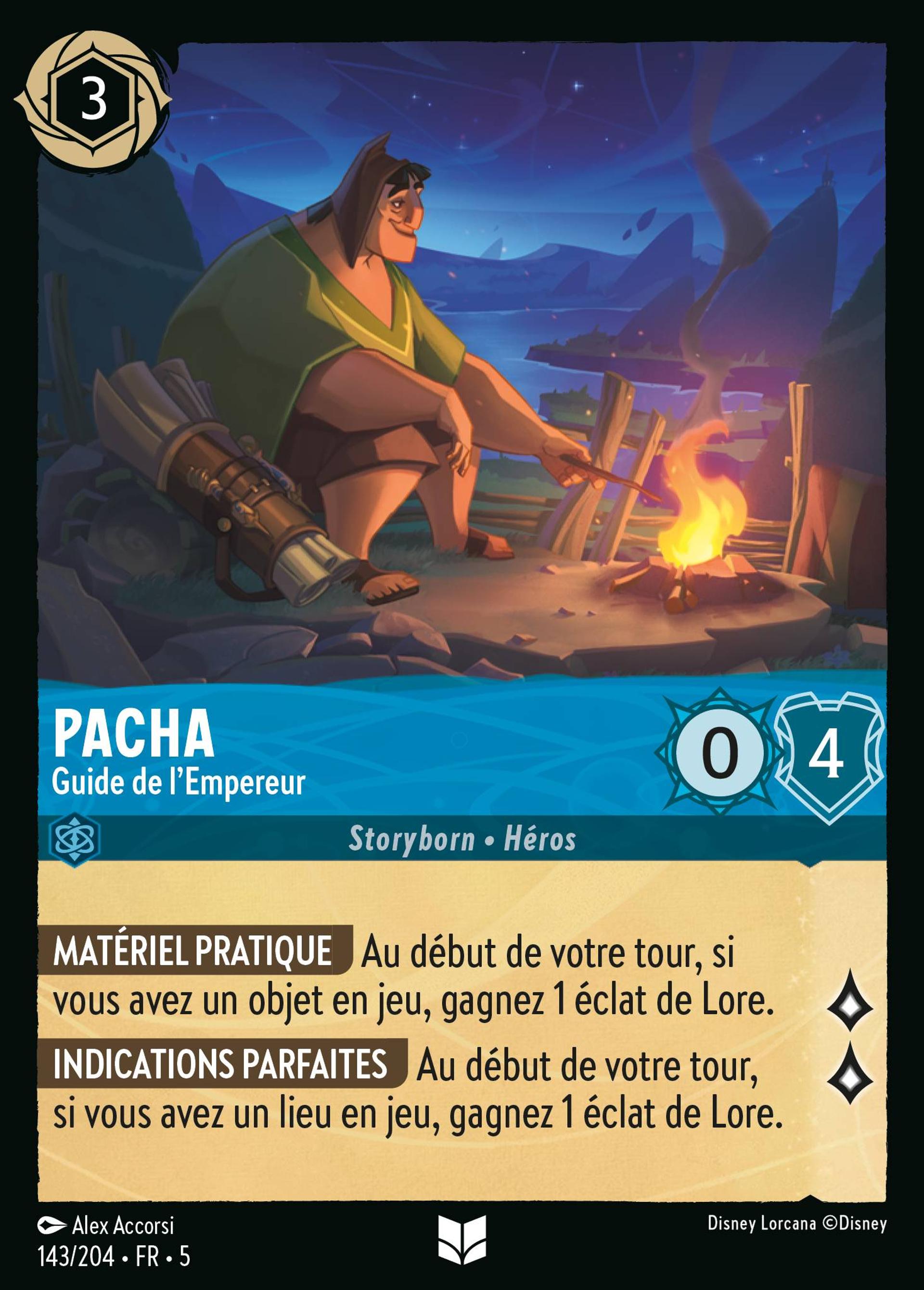 Pacha - Guide de l'Empereur — Shimmering Skies — Lorcana