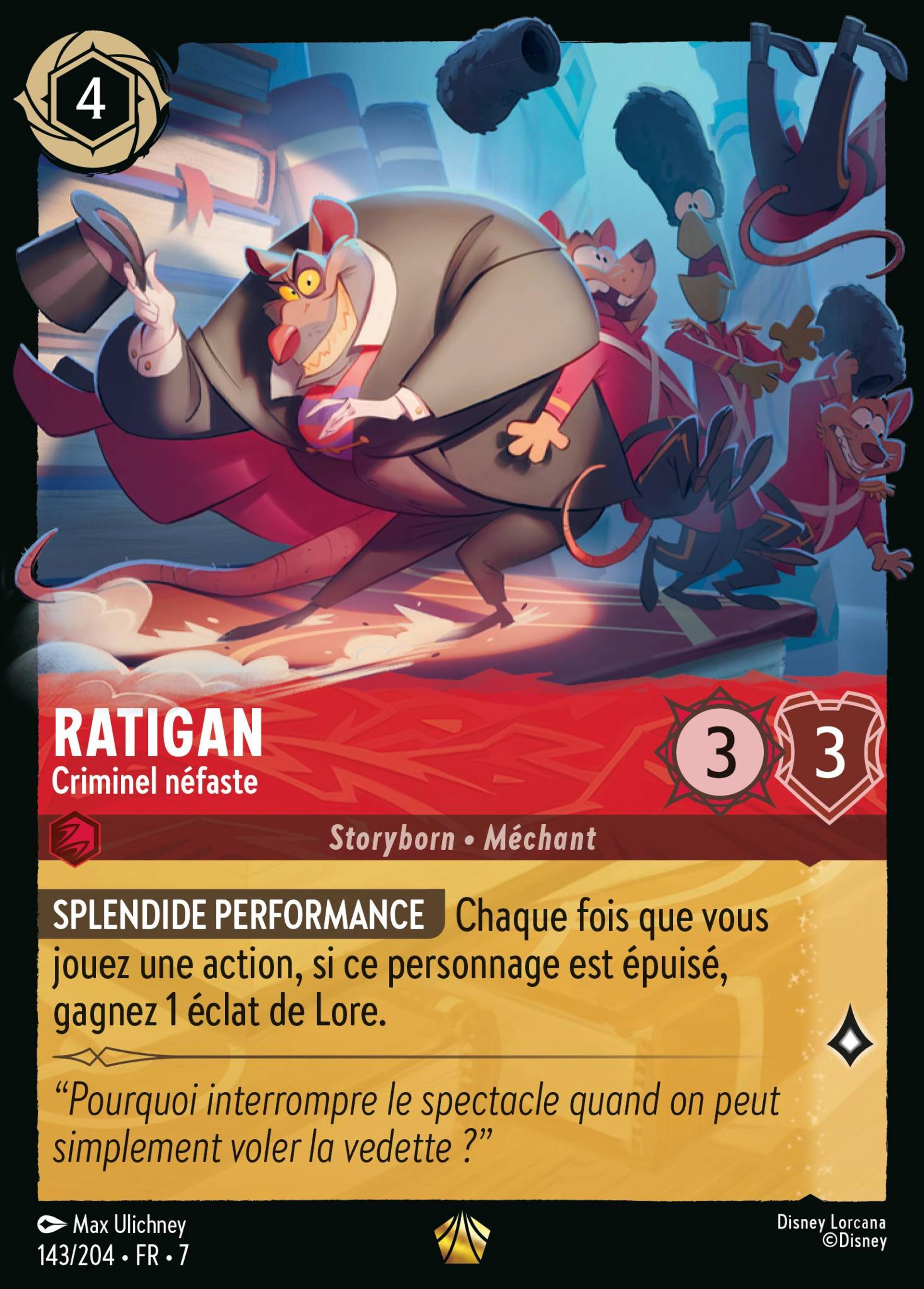 Ratigan - Criminel néfaste — Archazia's Island — Lorcana