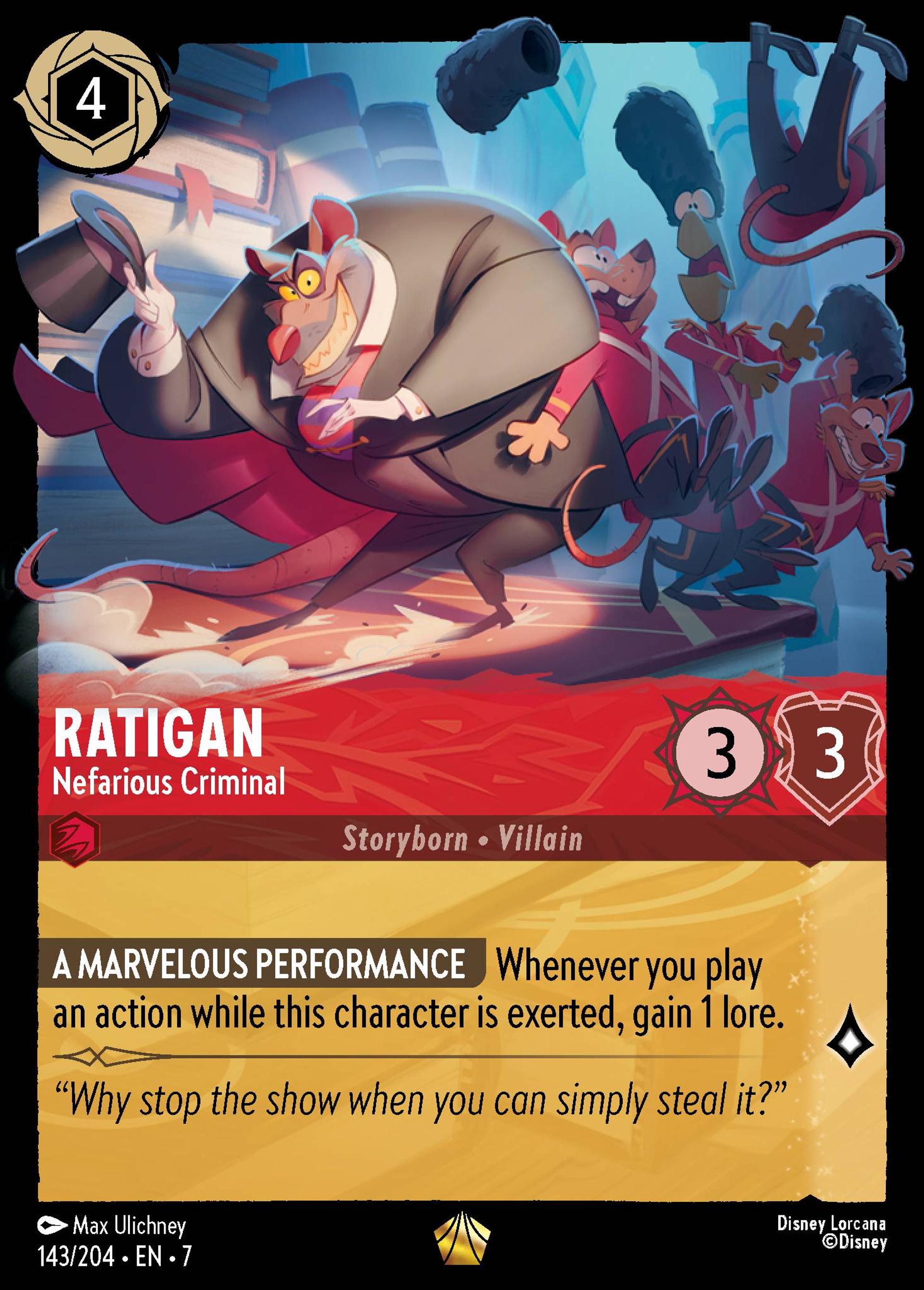Ratigan - Nefarious Criminal — Archazia's Island — Lorcana
