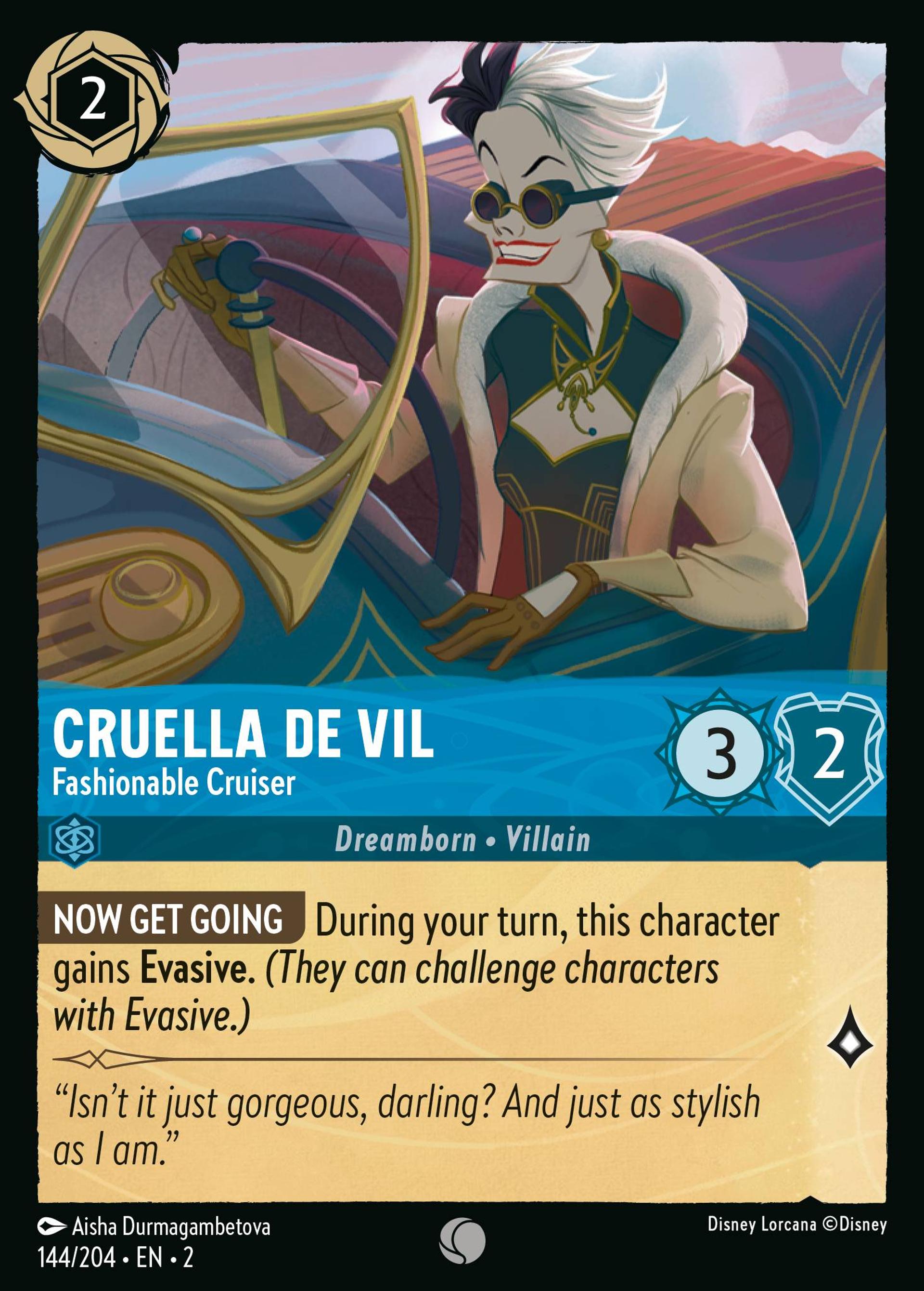 Cruella d'Enfer - Collection croisière — Rise of the Floodborn — Lorcana