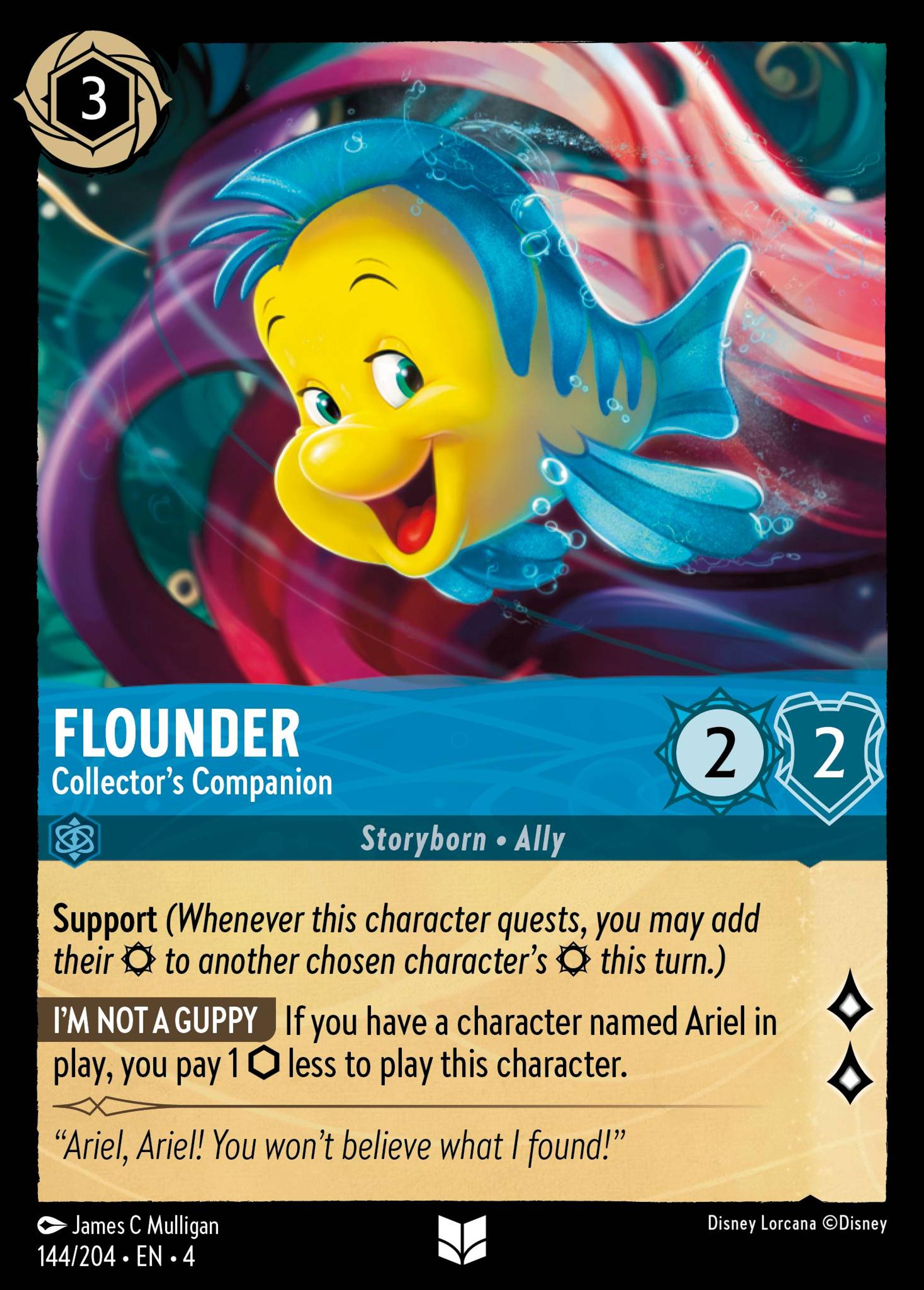 Flounder - Collector's Companion — Ursula's Return — Lorcana