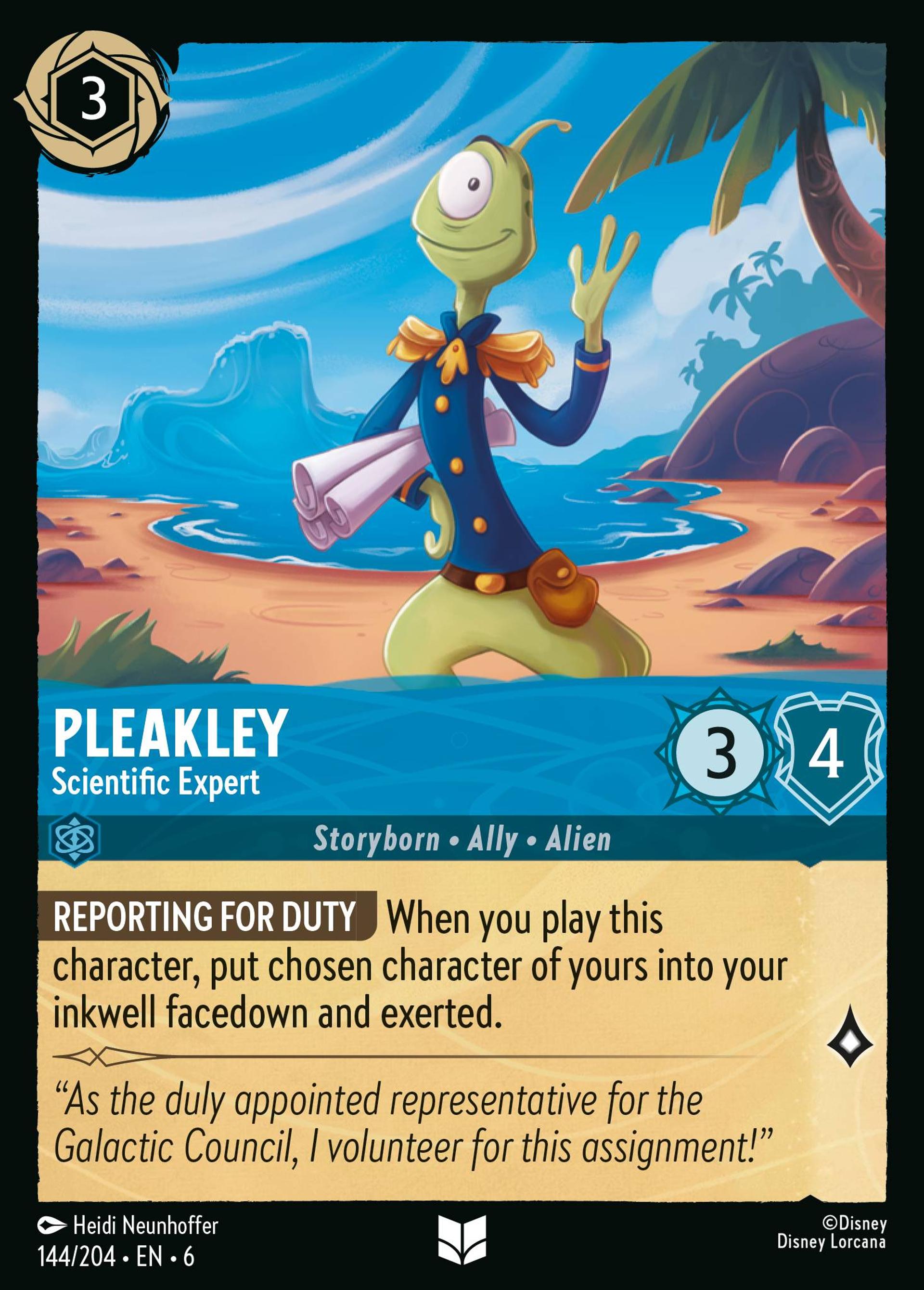 Pleakley - Scientific Expert — Azurite Sea — Lorcana